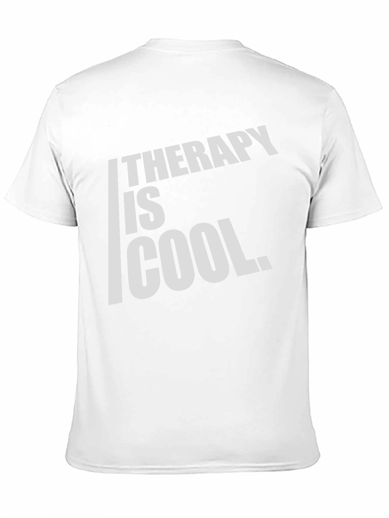 Black Therapy is Cool Graphic Tee - Men's Black T-Shirt view 11
