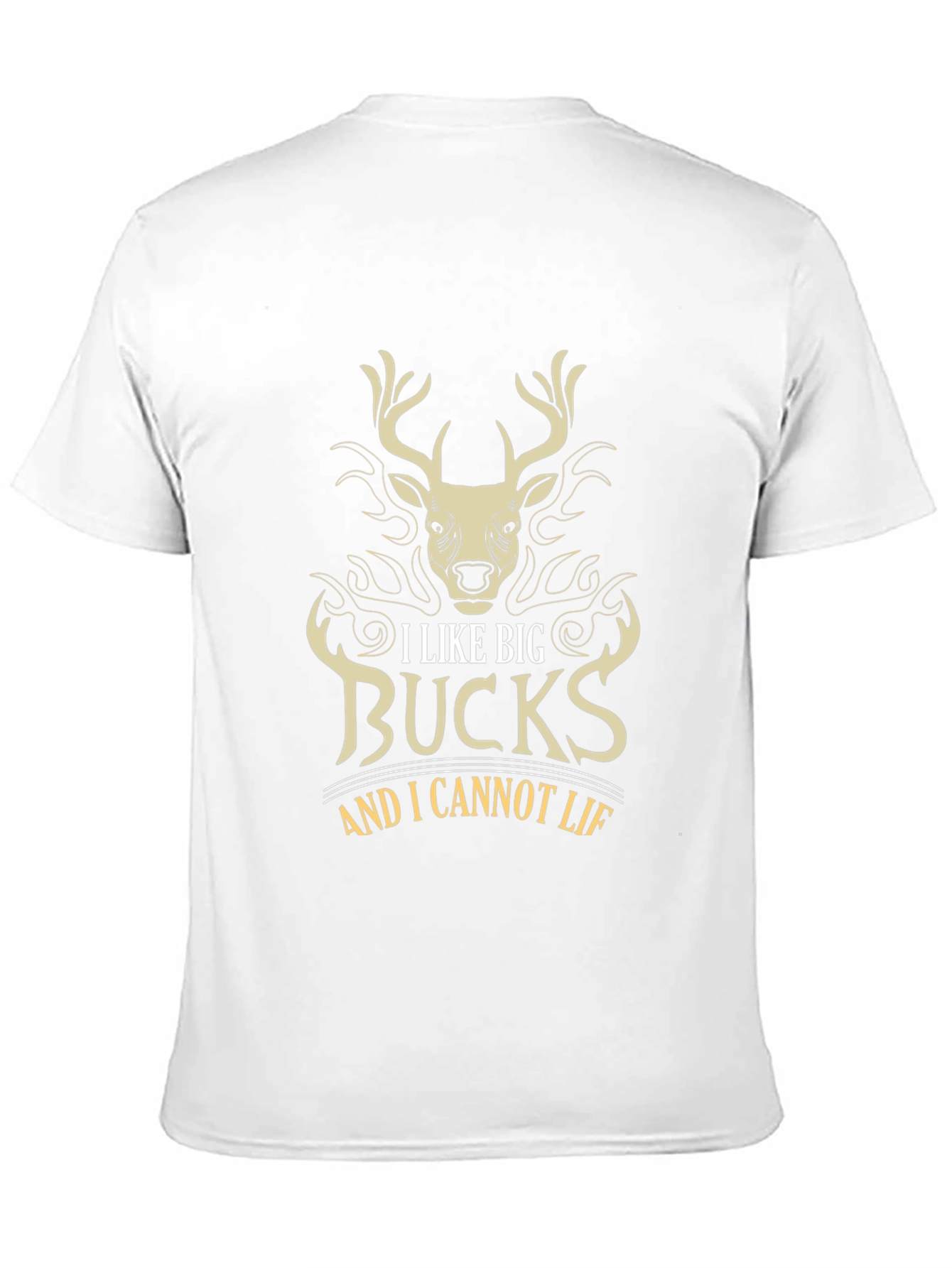 Black I Like Big Bucks Funny Hunting T-Shirt view 11