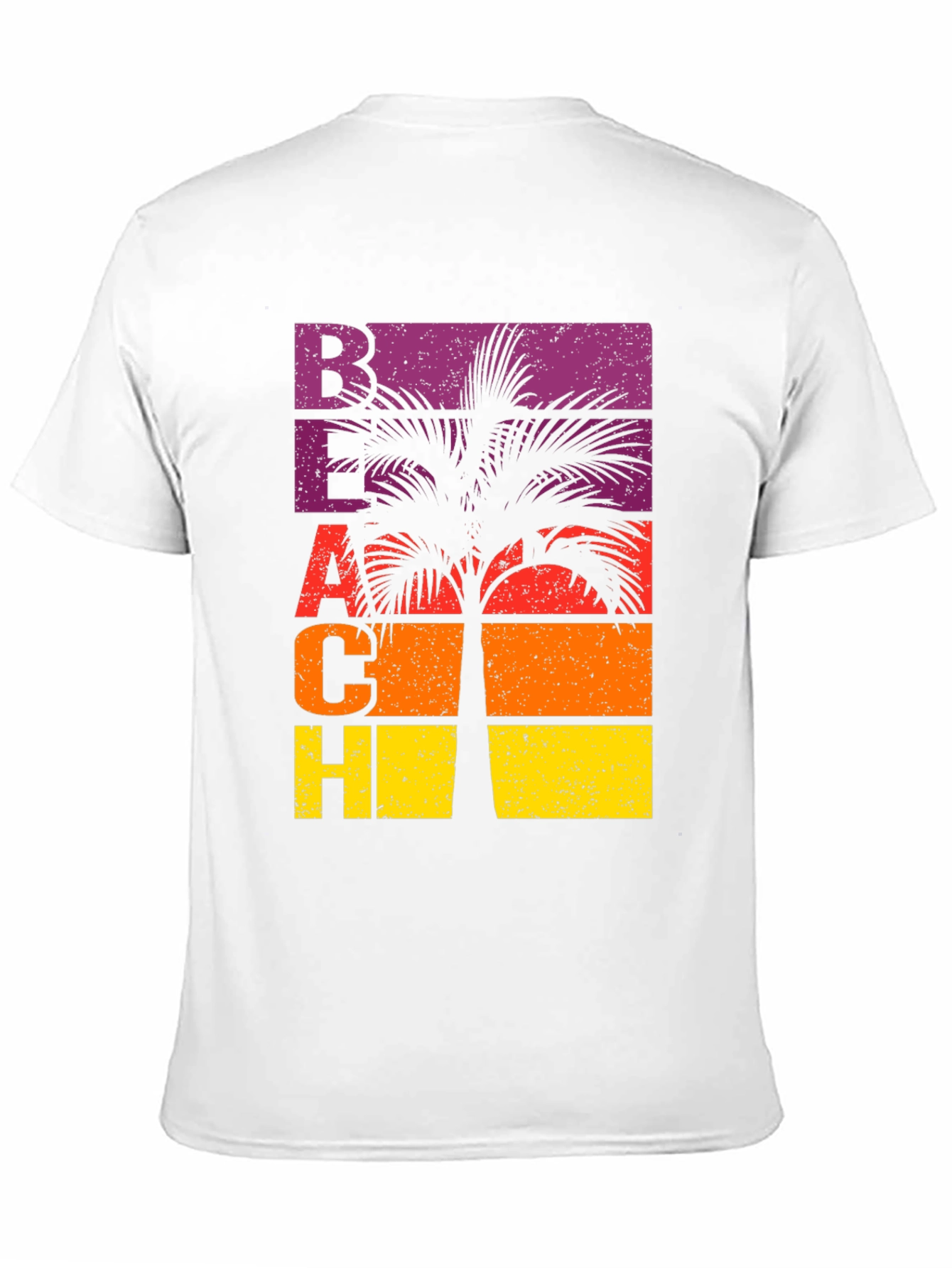 Black Retro Beach Palm Graphic T-Shirt view 11