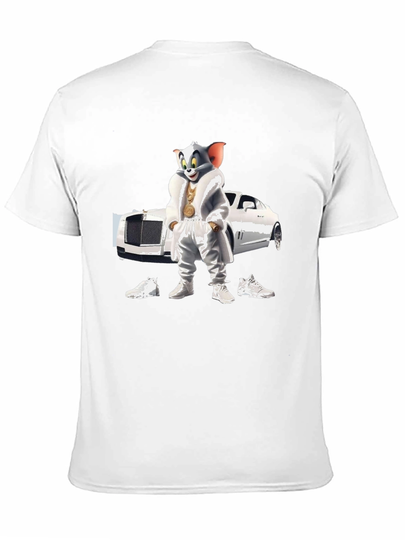 Black Tom & Jerry Pimp Style T-Shirt view 11