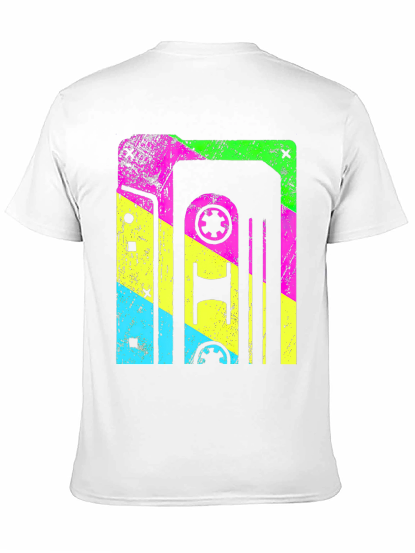 Black Retro Cassette Tape Graphic T-Shirt view 11