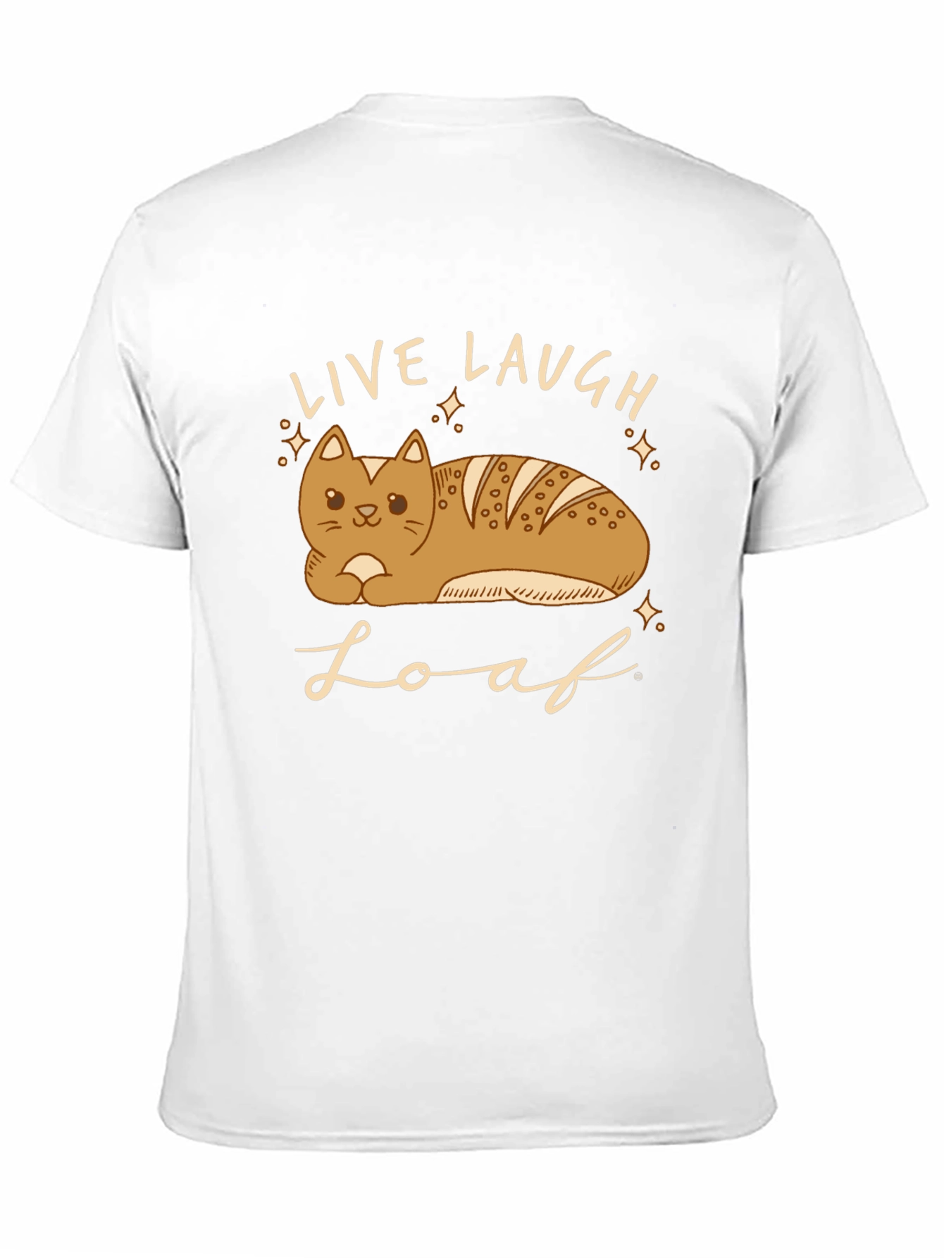 Black Live Laugh Loaf T-Shirt - Cat Bread Funny Tee view 11