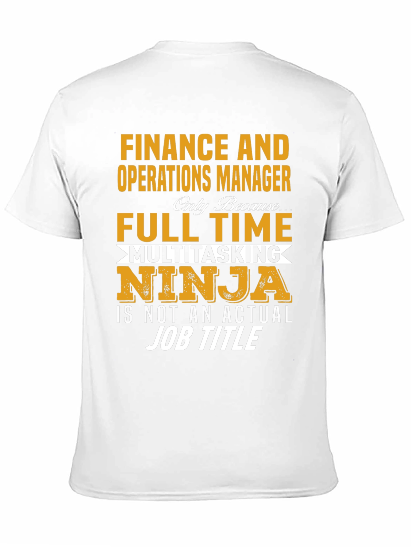 Black Finance Operations Manager T-Shirt view 11