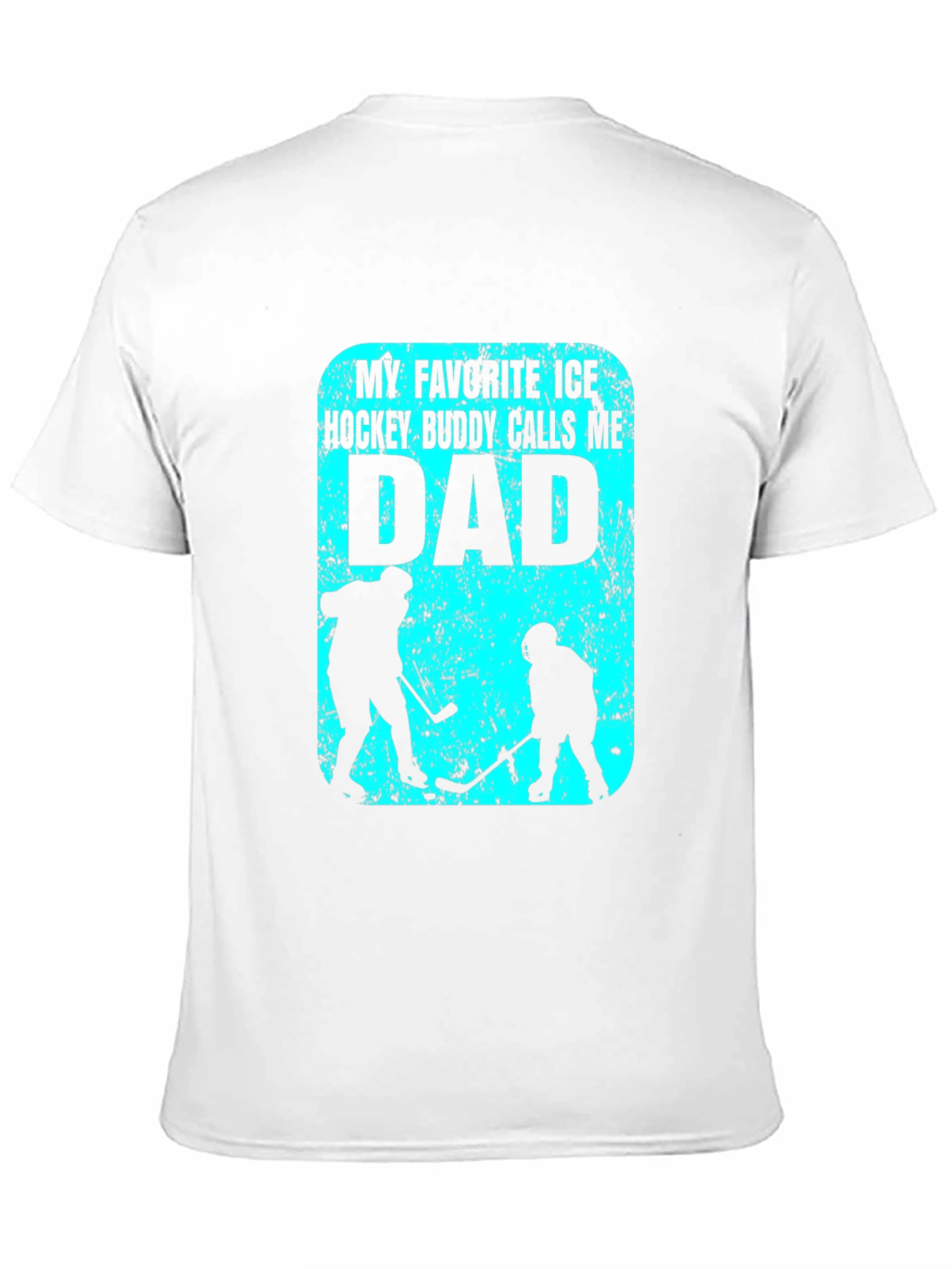 Black My Favorite Ice Hockey Buddy Calls Me Dad T-Shirt view 11