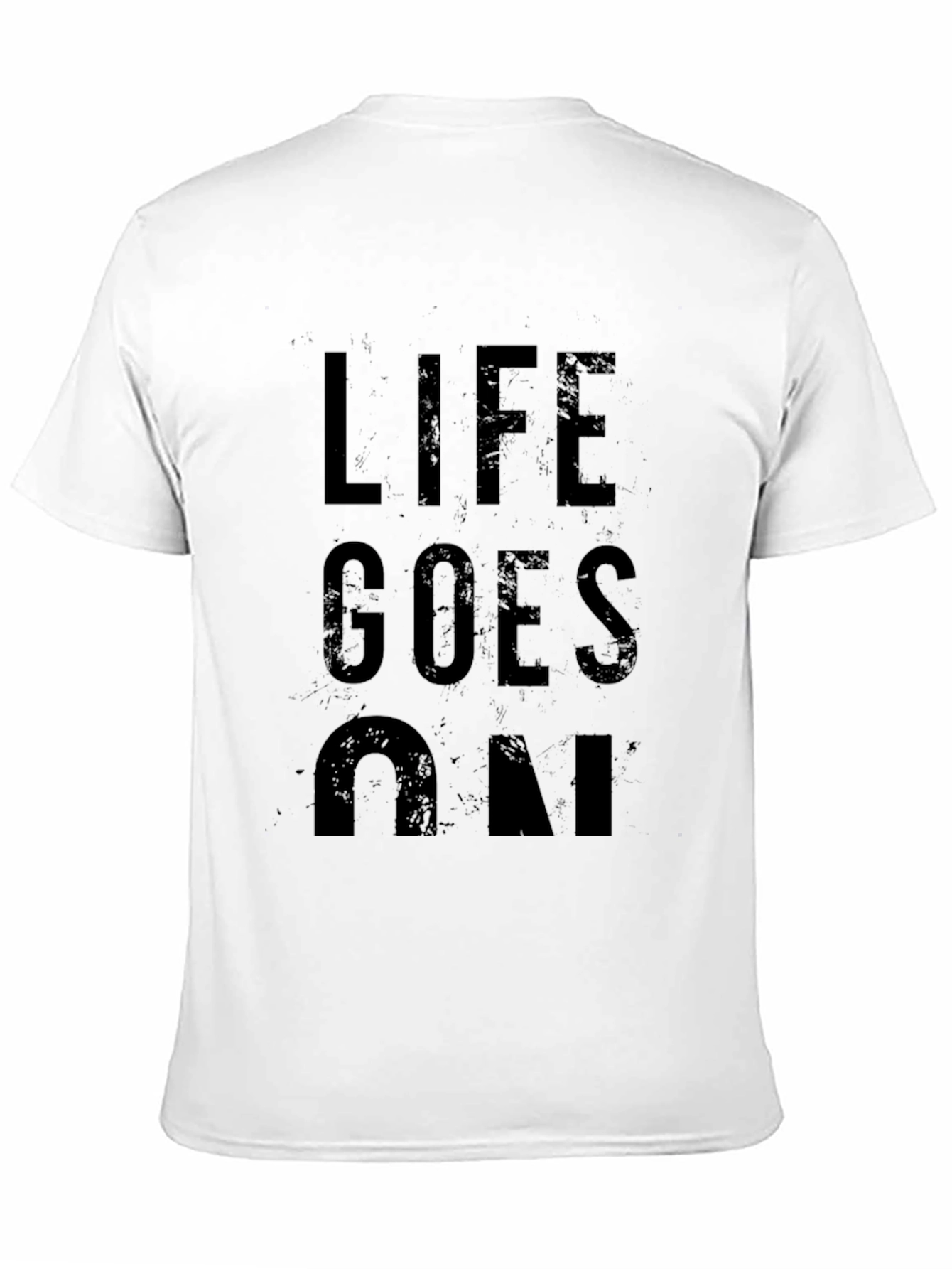 Black Life Goes On Graphic Tee - Black Casual T-Shirt view 11