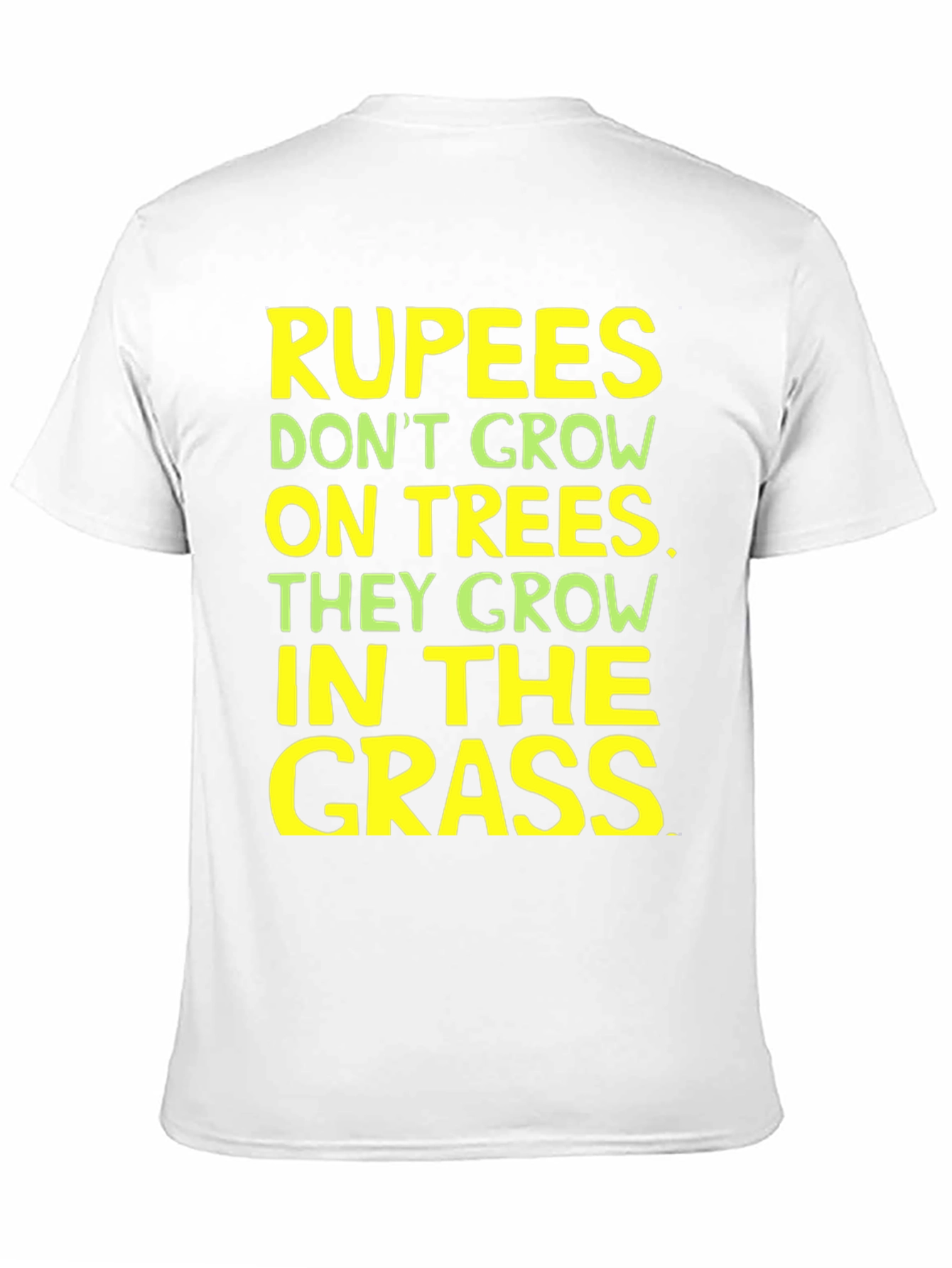 Black Rupees in Grass Graphic Tee - Funny Sarcastic T-Shirt view 11