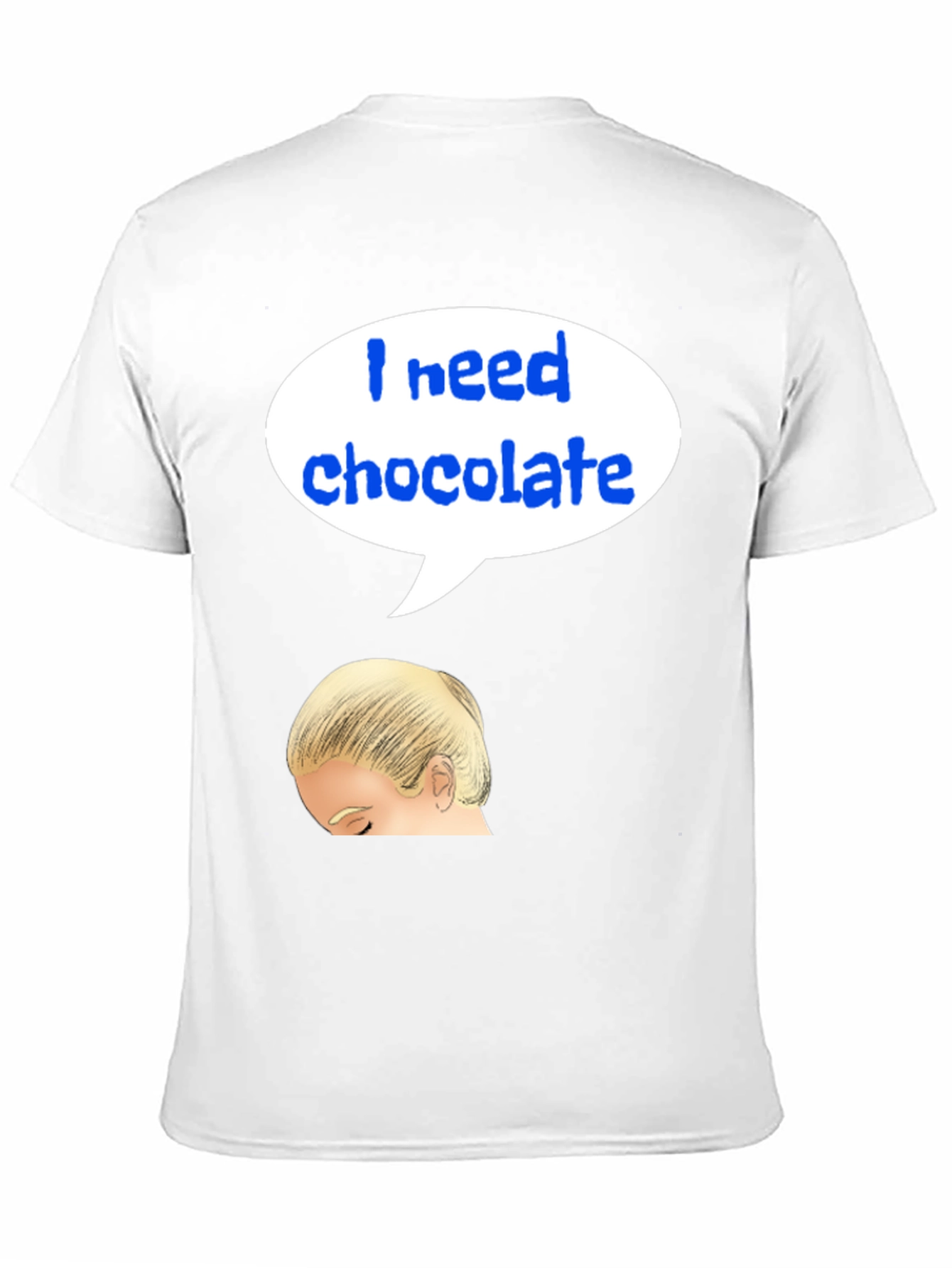 Black I Need Chocolate T-Shirt view 11