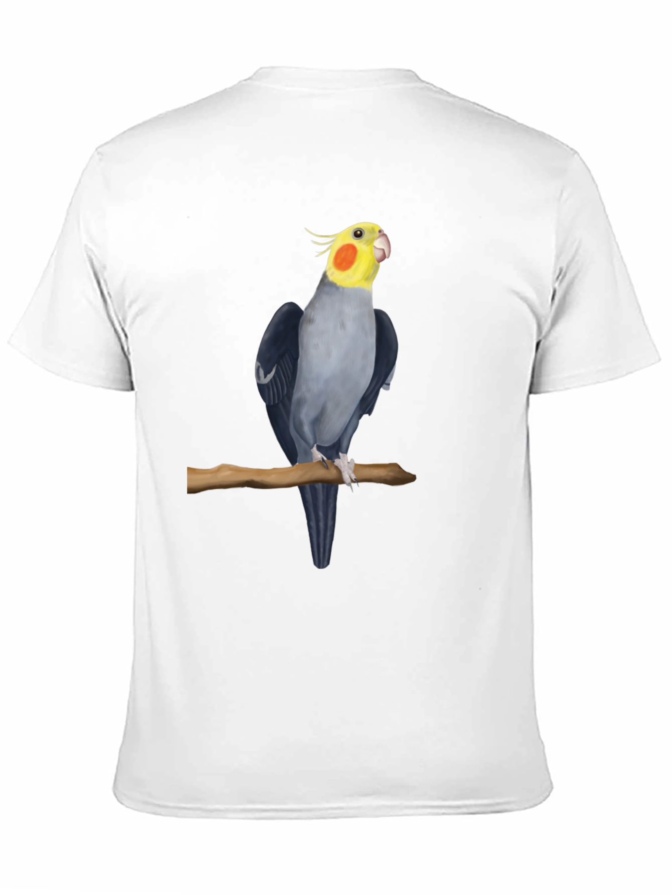 Black Cockatiel Bird Black T-Shirt view 11