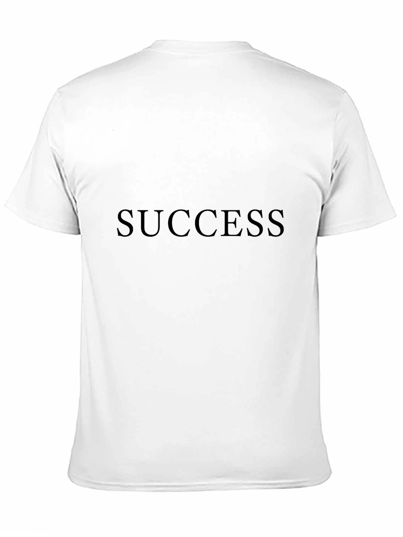 Black Success T-Shirt: Mens Black Crew Neck Tee view 11