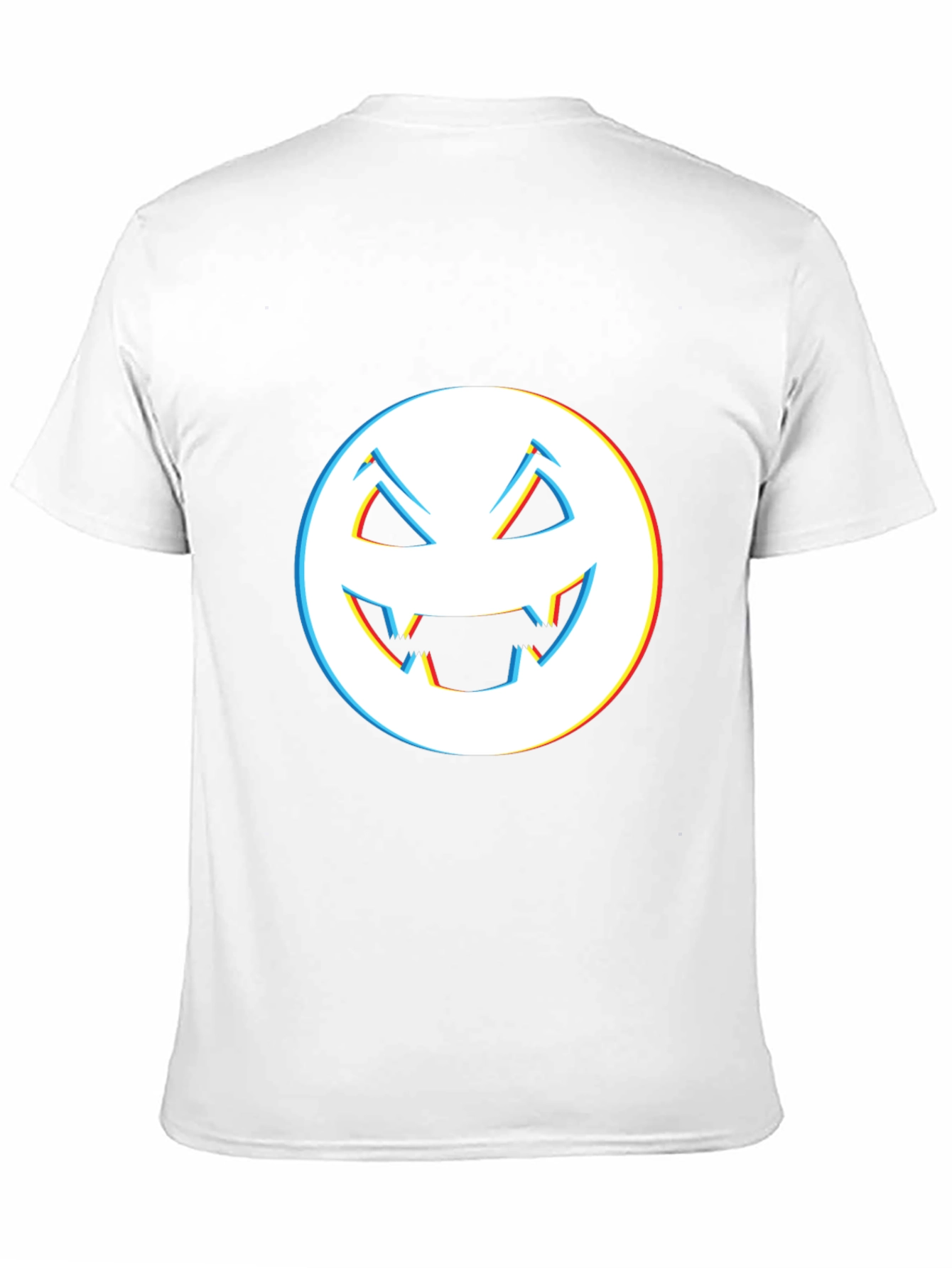 Black Spooky Smile Tee - Men's Black Halloween Graphic T-Shirt view 11
