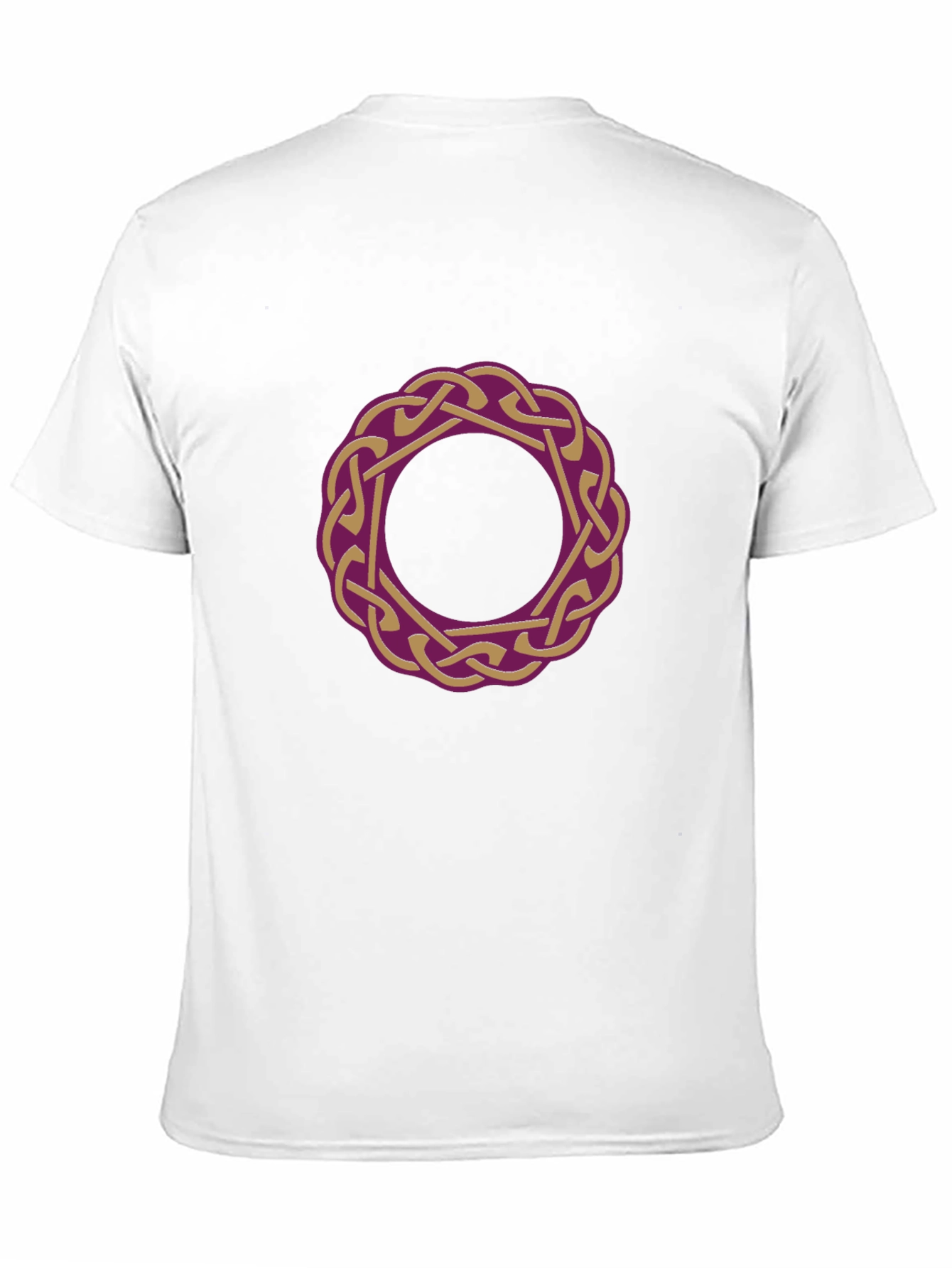 Black Celtic Knot Design Black T-Shirt view 11