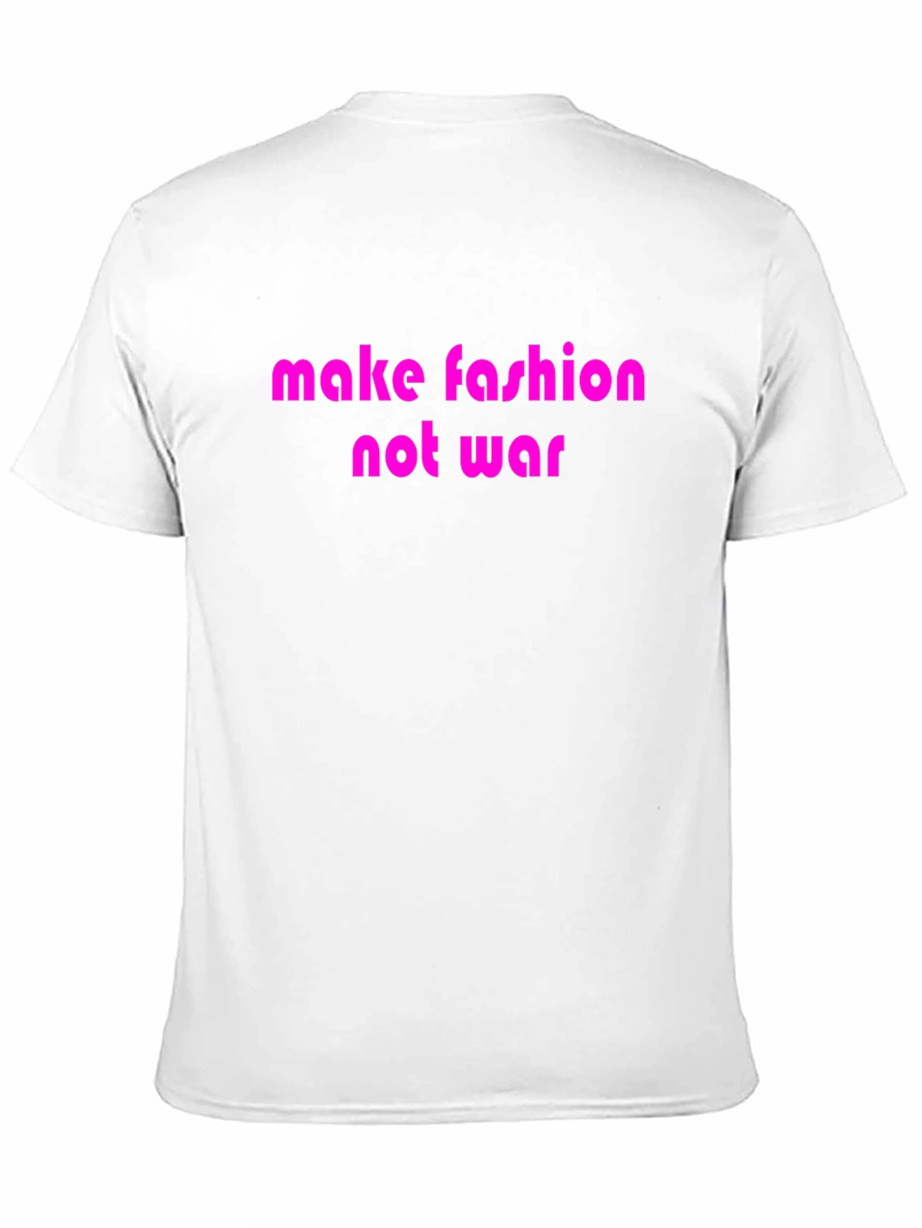 Black Make Fashion Not War Graphic T-Shirt view 11