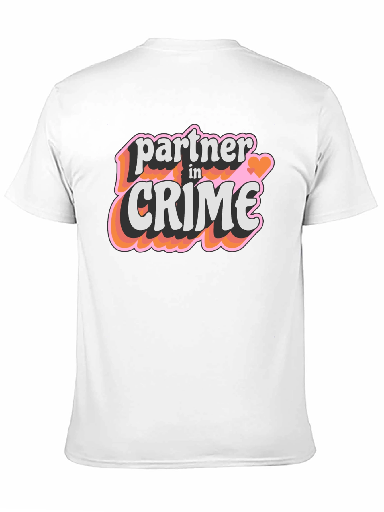 Black Partner in Crime T-Shirt - Black Crew Neck Tee view 11