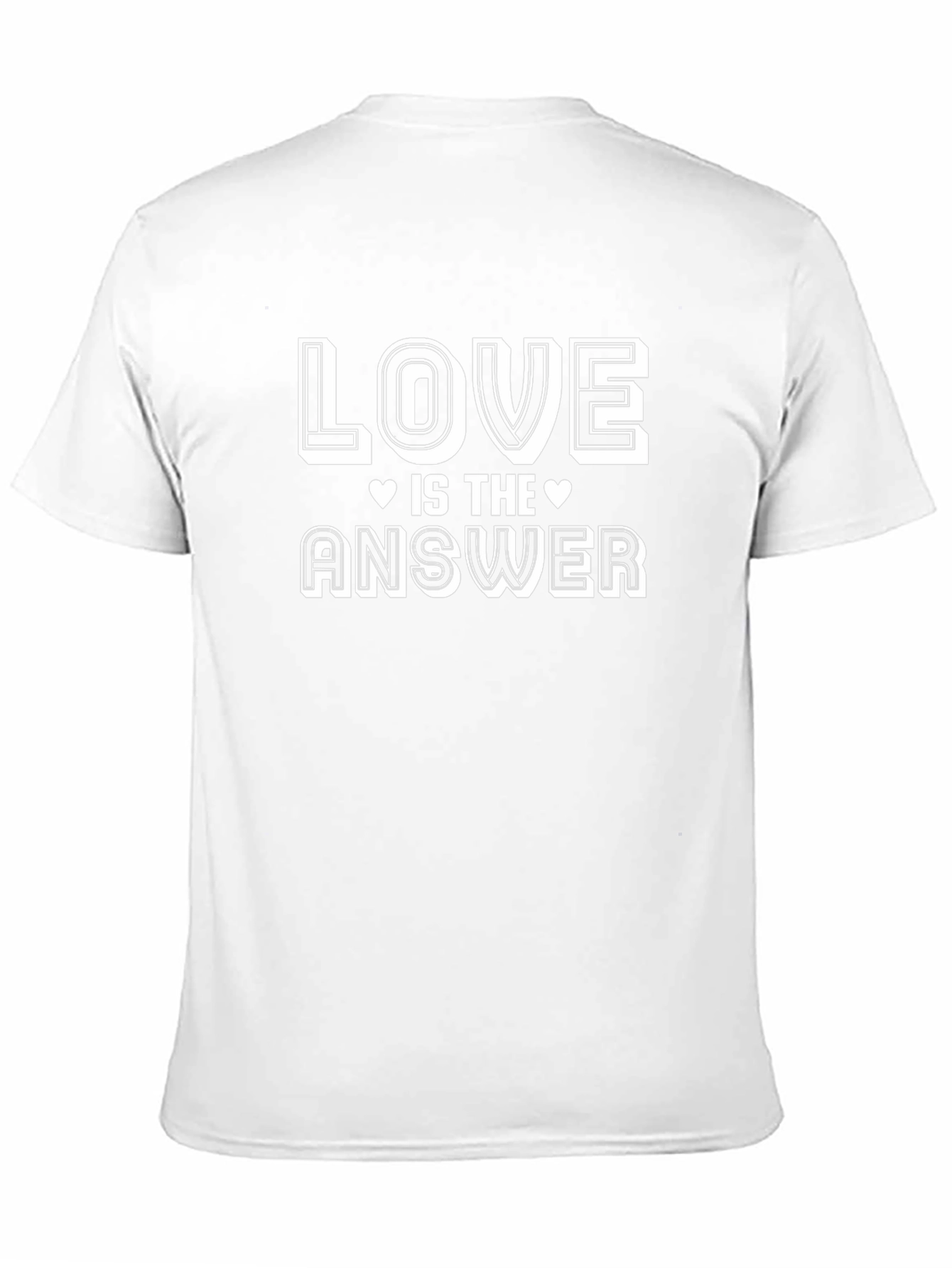 Black Love Is The Answer Graphic Black T-Shirt view 11