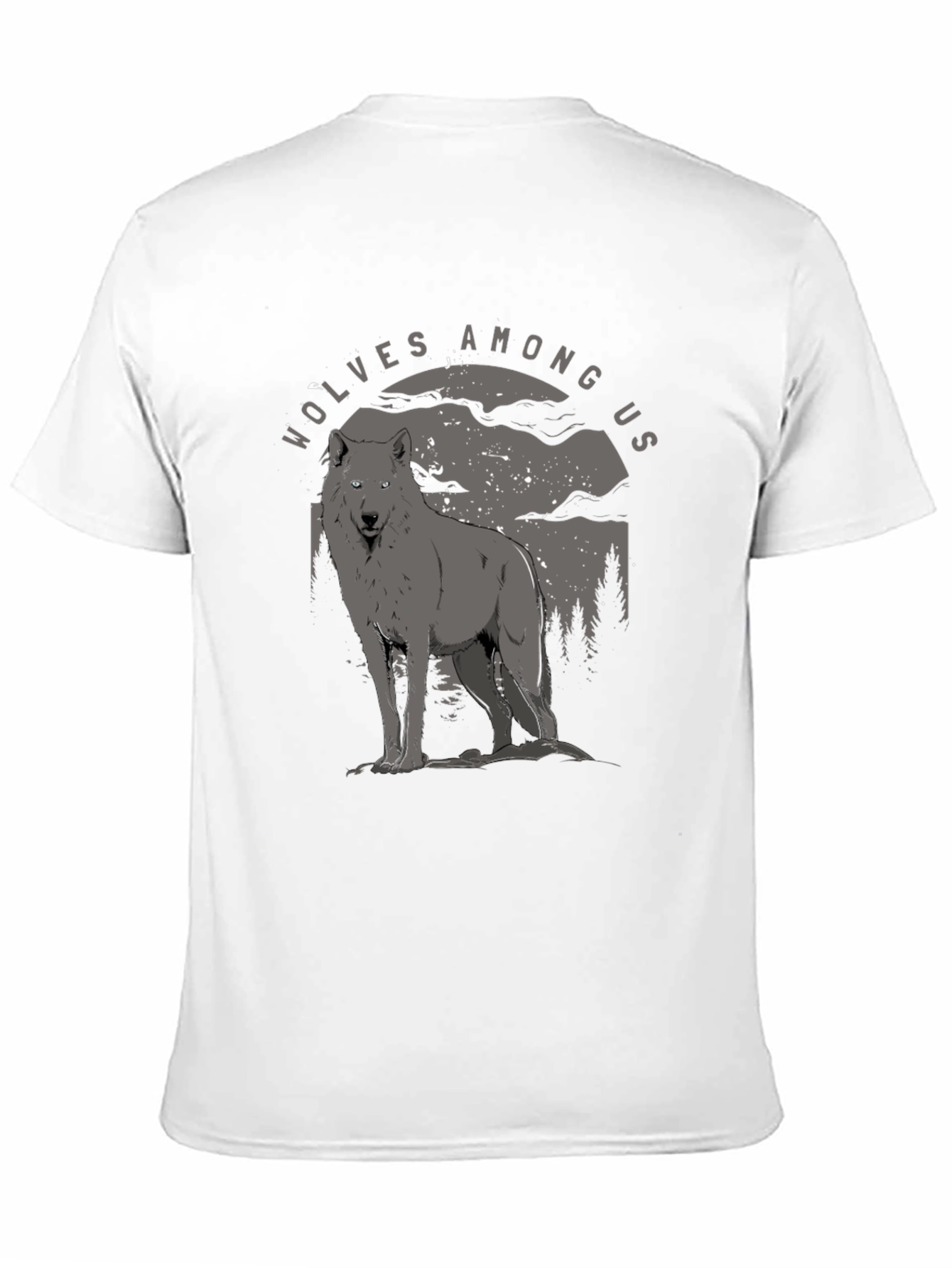 Black Wolves Among Us Graphic Tee - Midnight Howl T-Shirt view 11