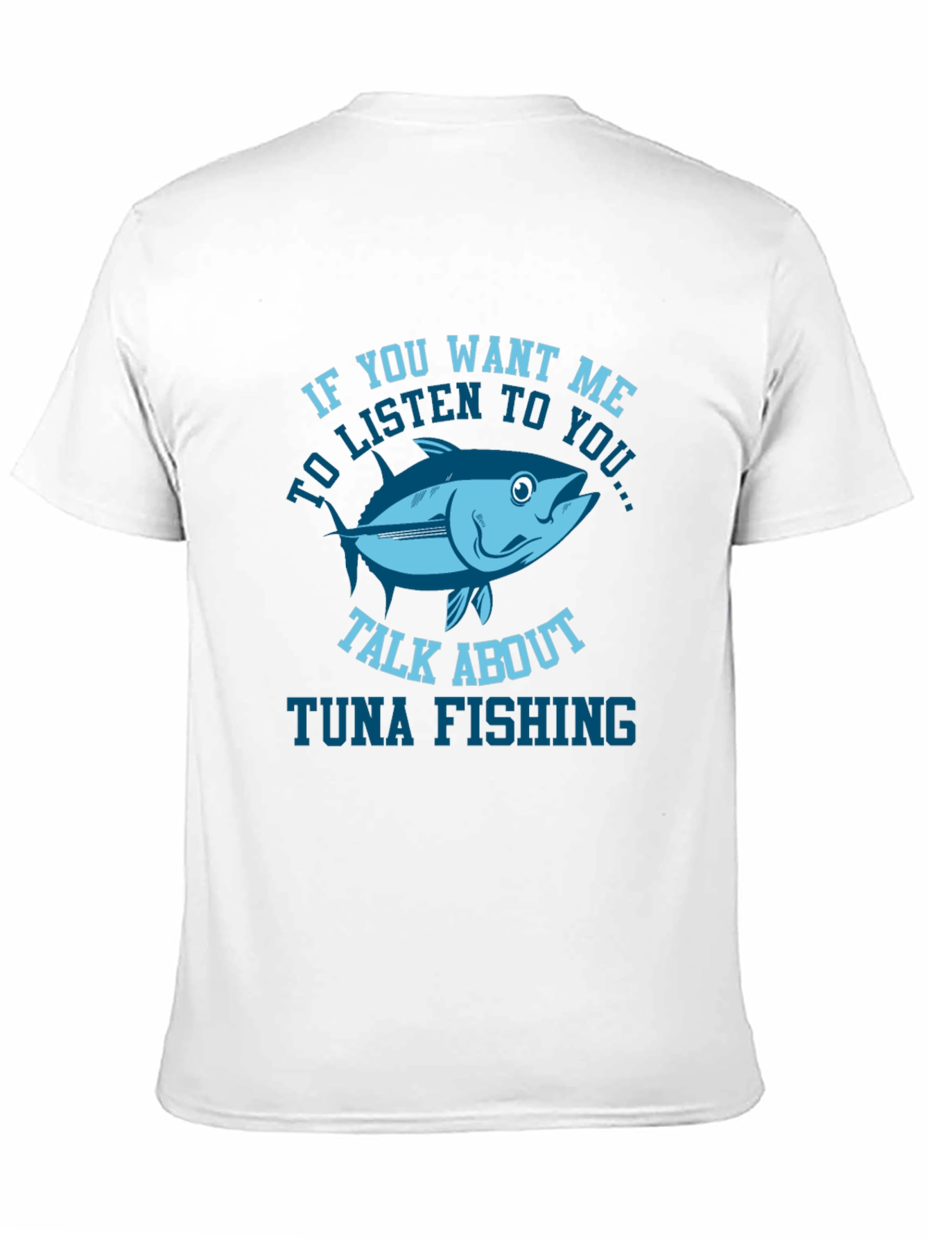 Black Funny Tuna Fishing T-Shirt view 11