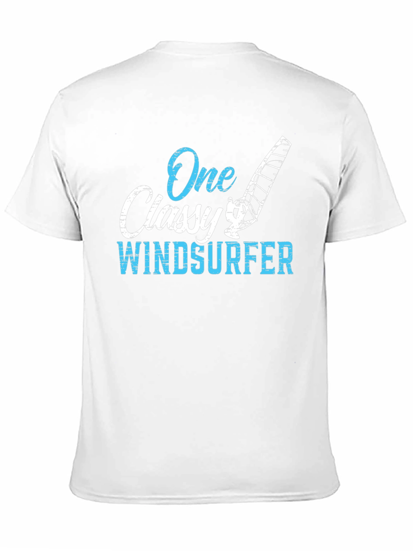 Black One Classy Windsurfer Black Graphic Tee view 11