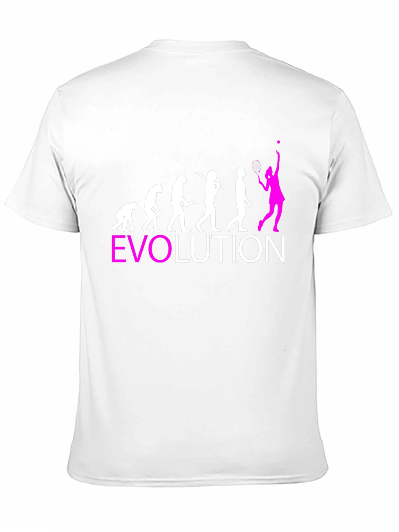 Black Evolution Tennis T-Shirt - Funny Sport Tee view 11