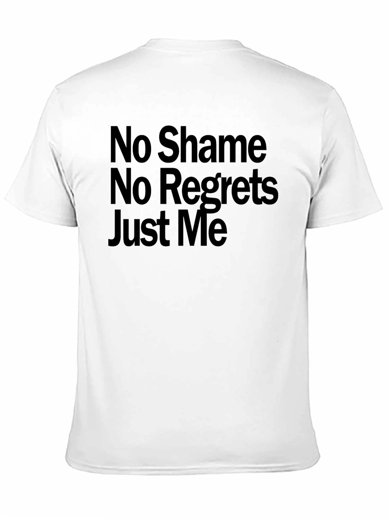 Black No Shame No Regrets Graphic Tee view 11