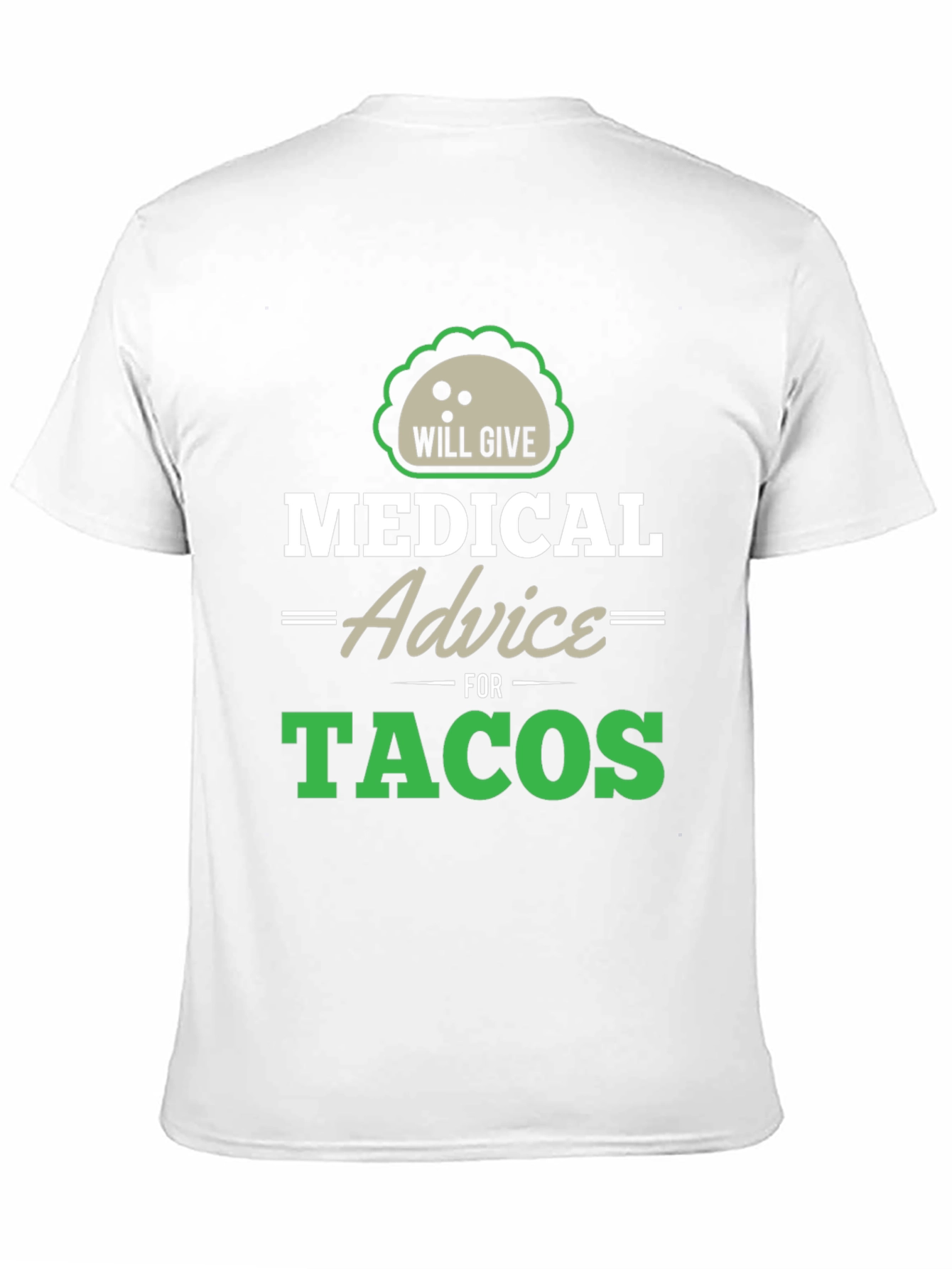 Black Medical Advice For Tacos Graphic Tee view 11