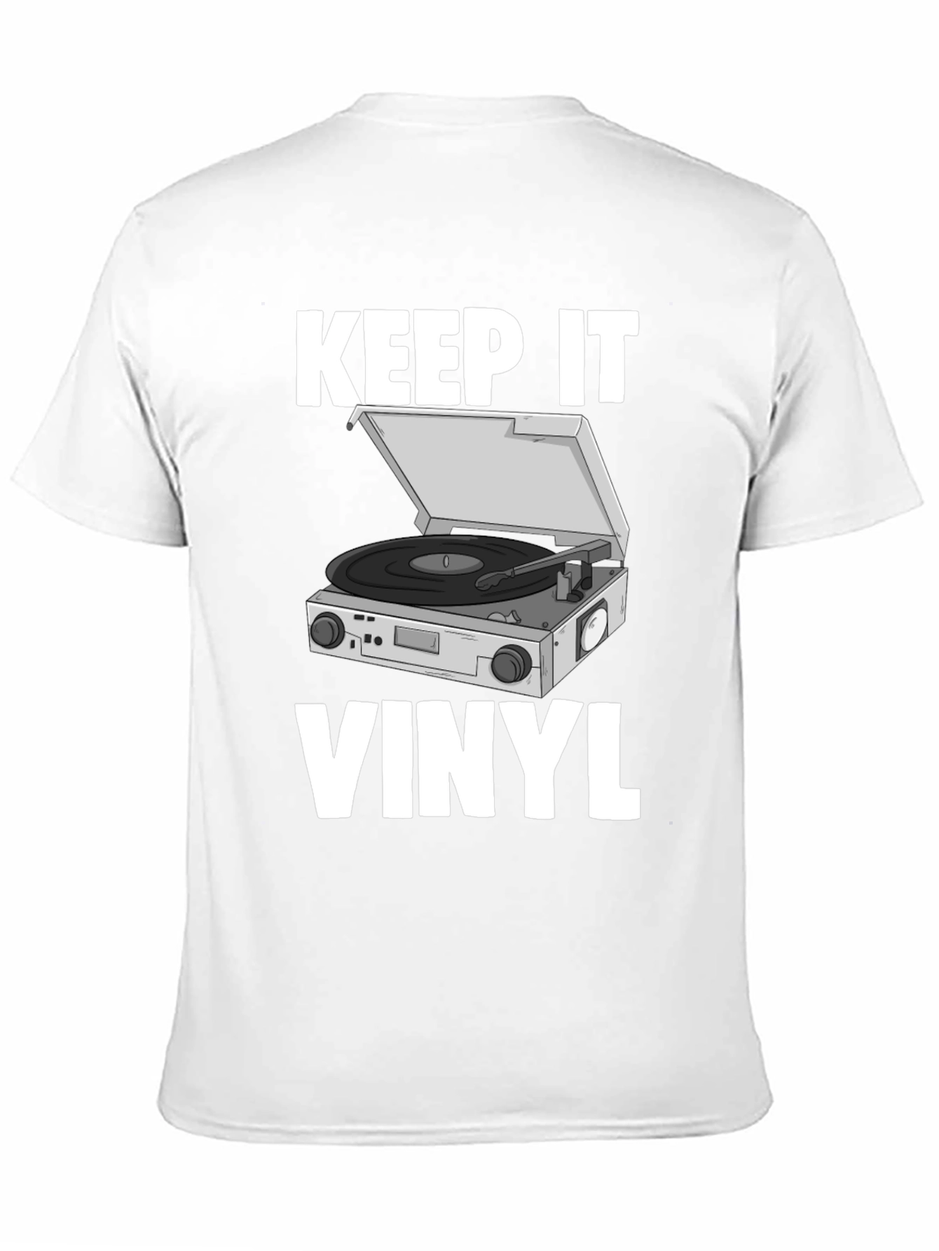 Black Keep It Vinyl T-Shirt - Retro Music Lover Tee view 11