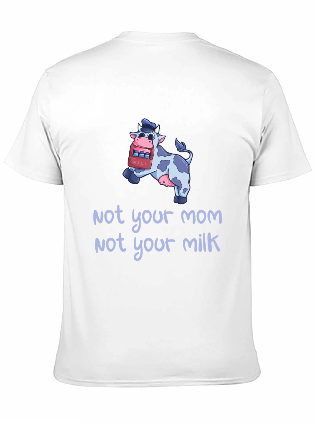 Black Not Your Mom, Not Your Milk Vegan T-Shirt view 11