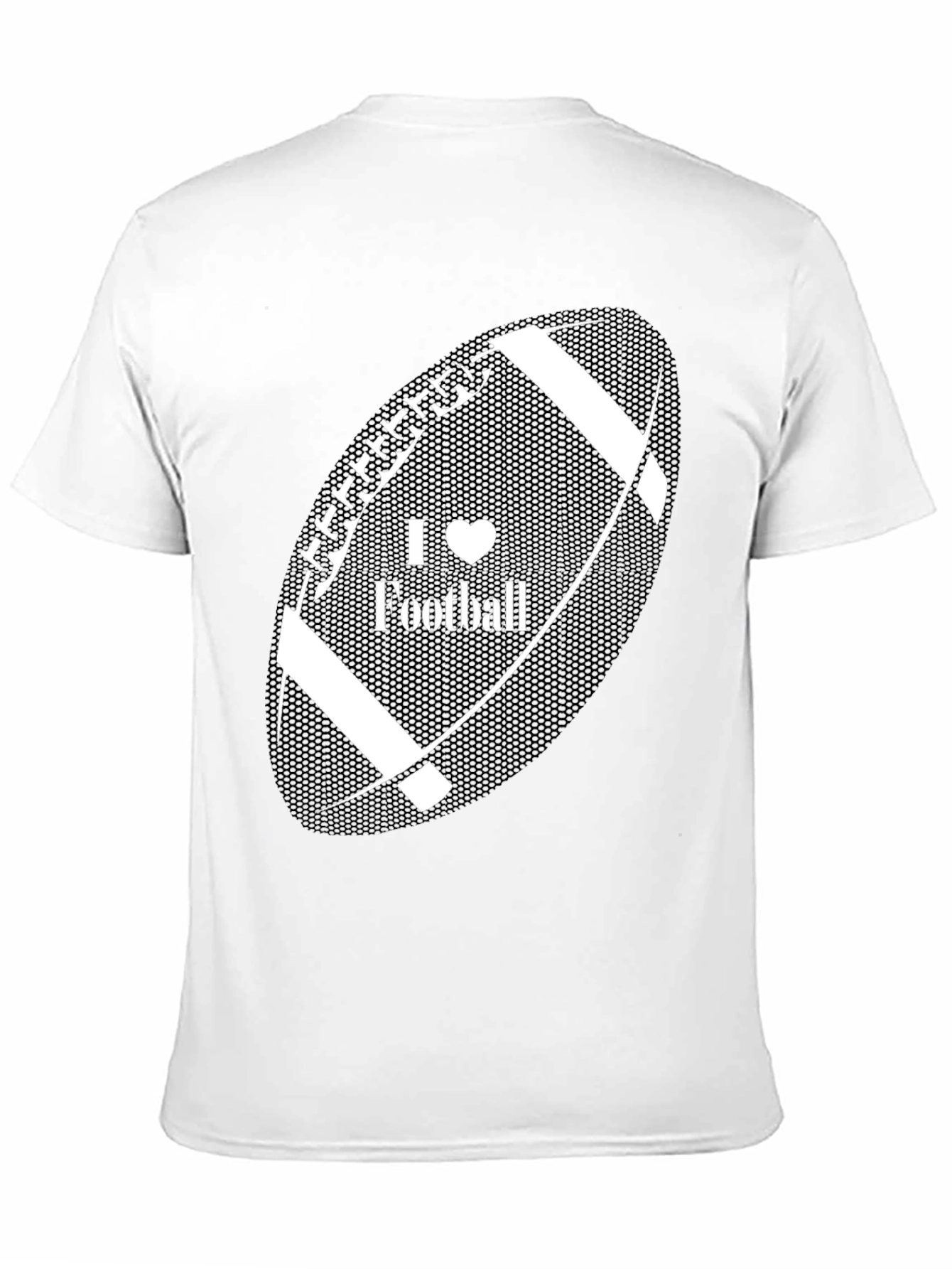 Black I Heart Football Black T-Shirt view 11