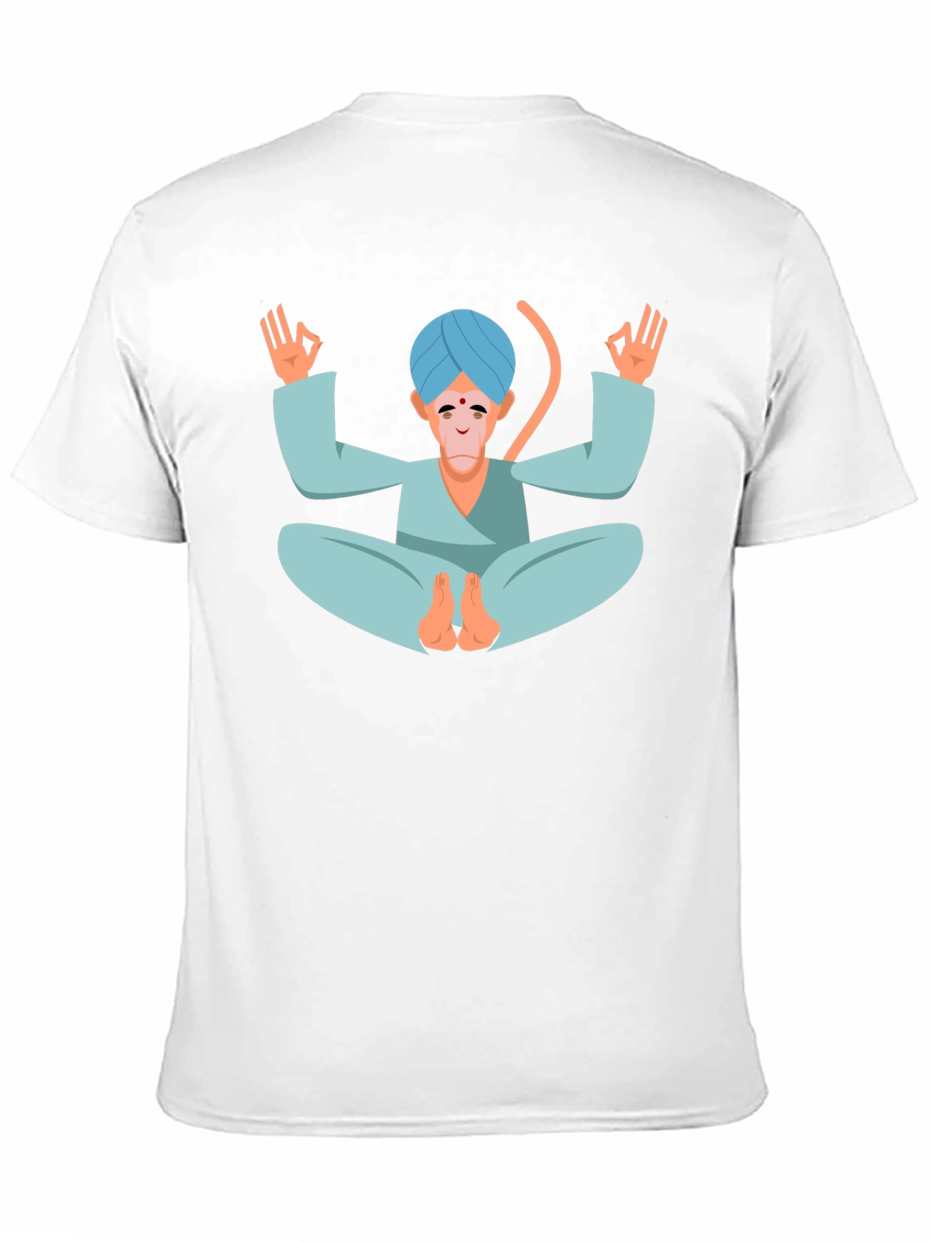 Black Meditating Monkey T-Shirt - Yoga Inspired Tee view 11