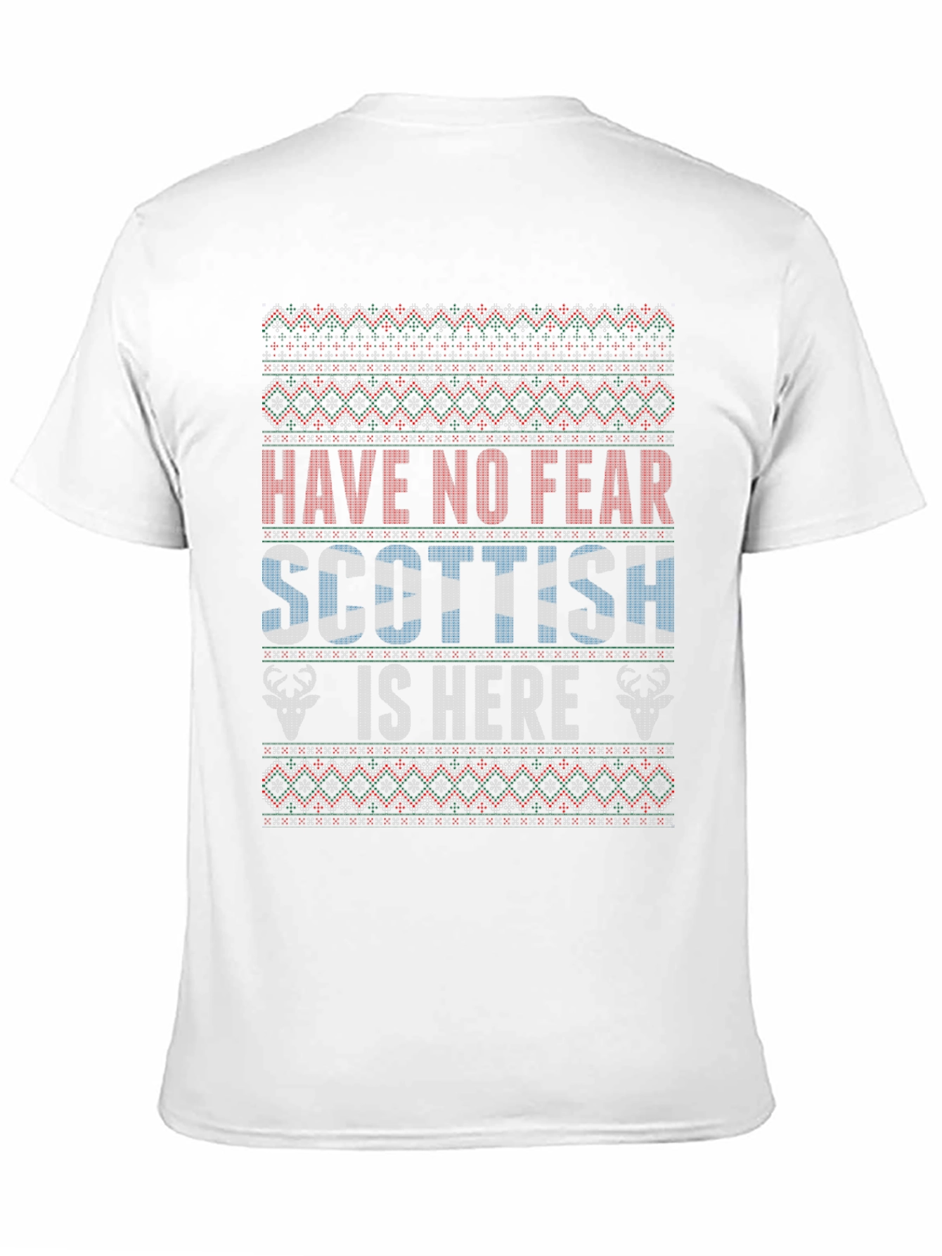 Black Scottish Is Here Holiday Sweater T-Shirt view 11