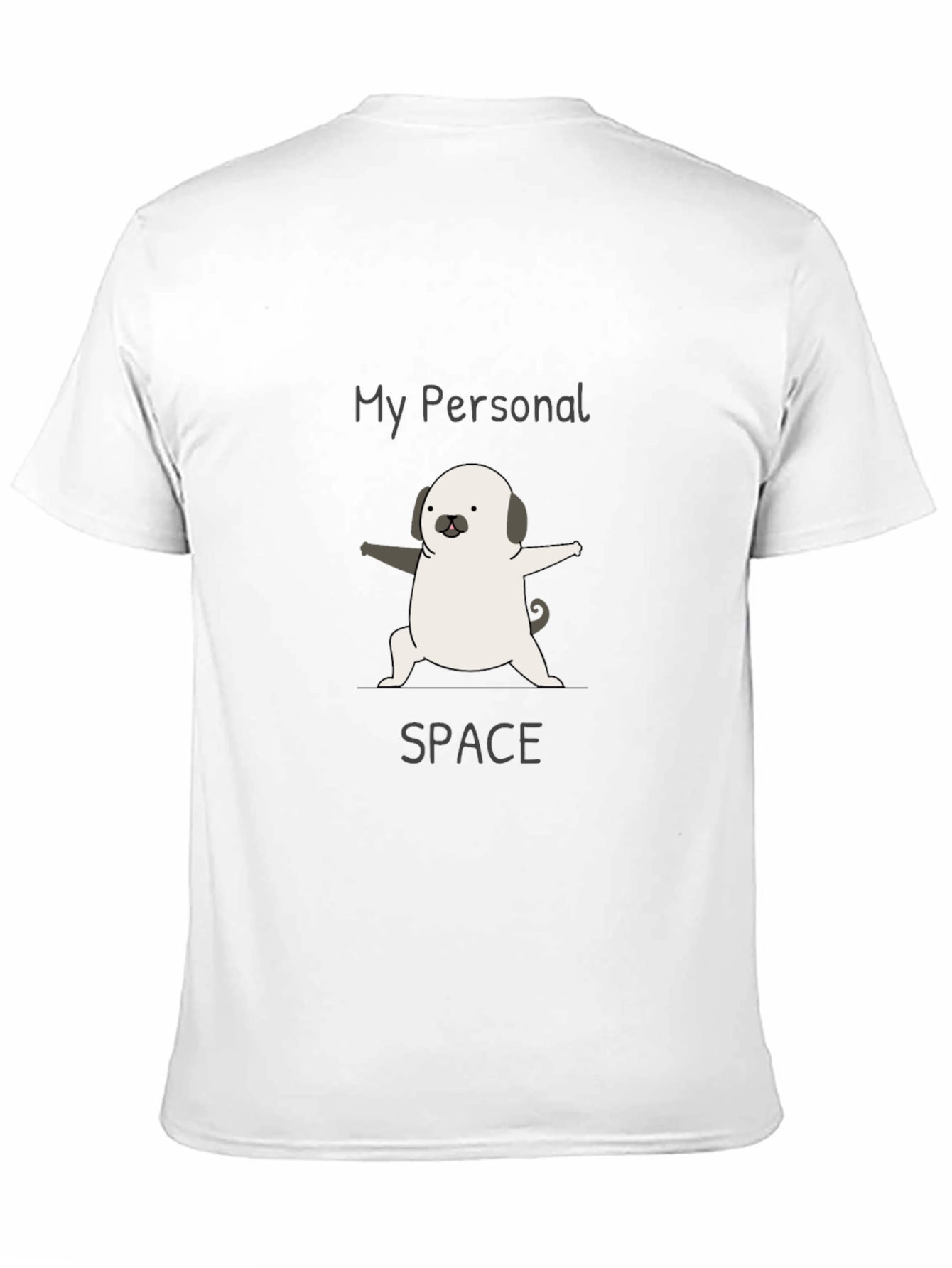 Black My Personal Space Pug Tee view 11