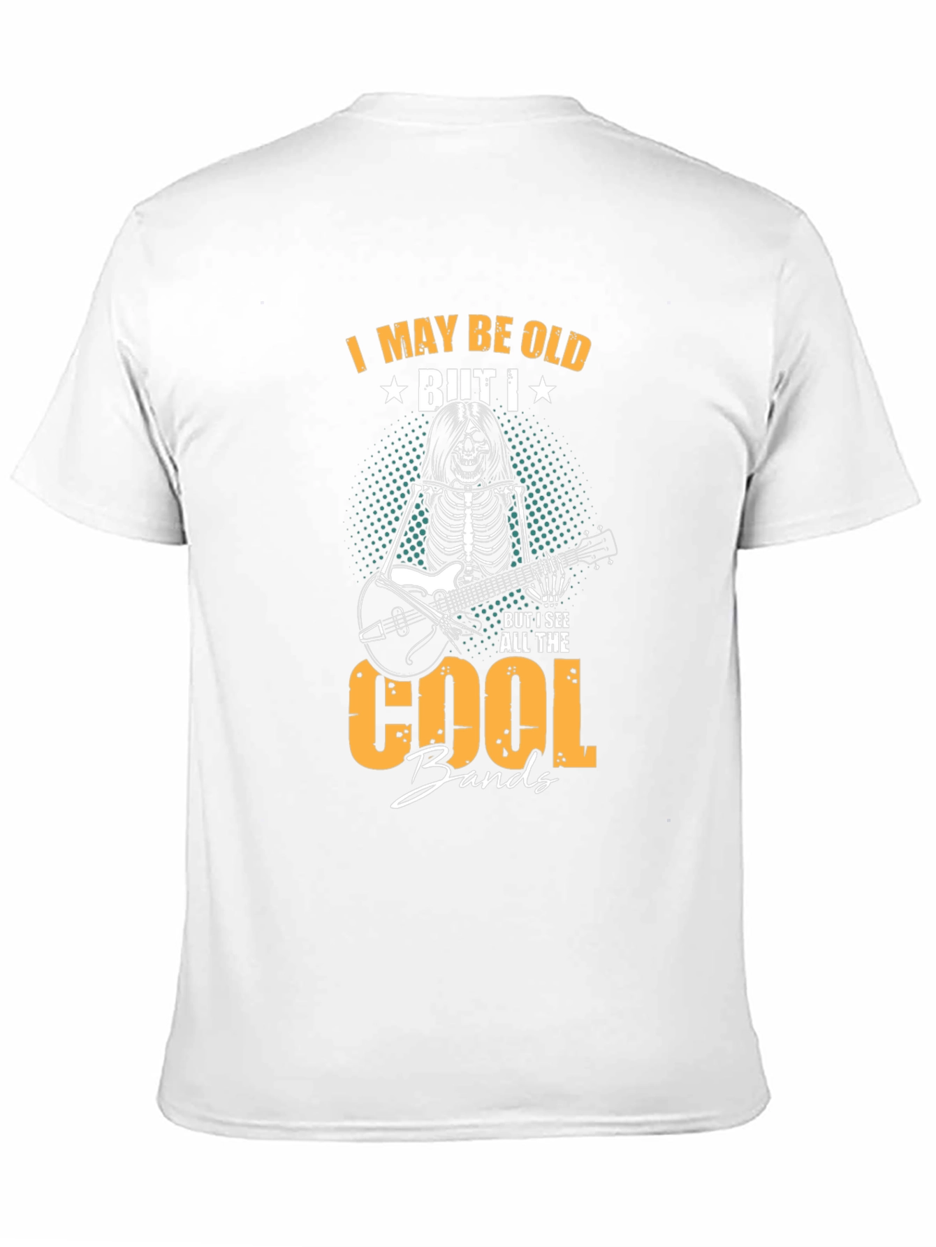 Black I May Be Old But I See All the Cool Bands T-Shirt view 11