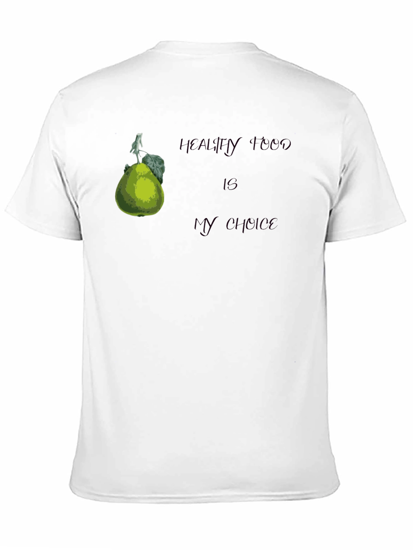 Black Healthy Food Choice Black T-Shirt view 11