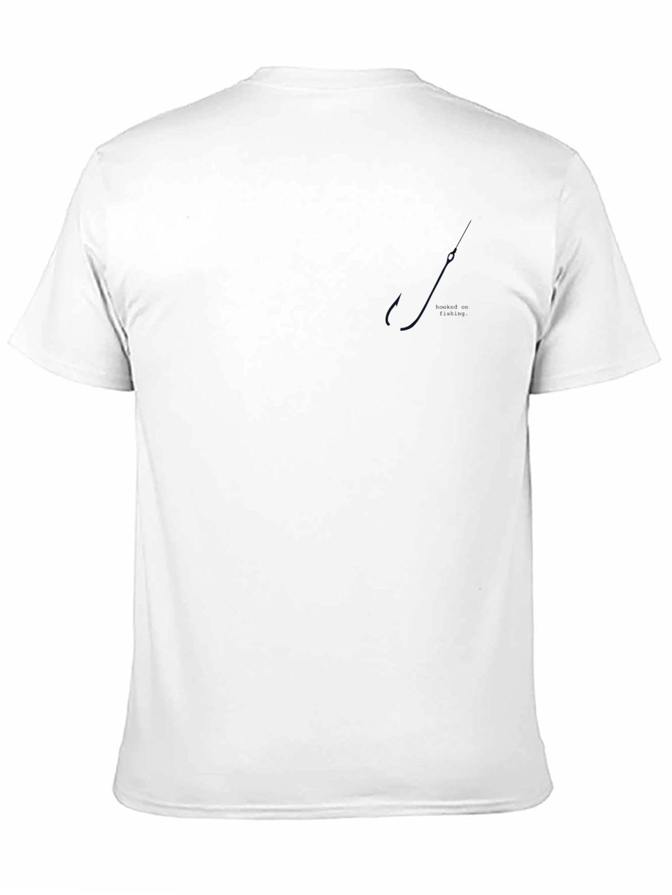 Black Men's Black Fishing Hook Graphic Tee - Stylish Casual Wear view 11