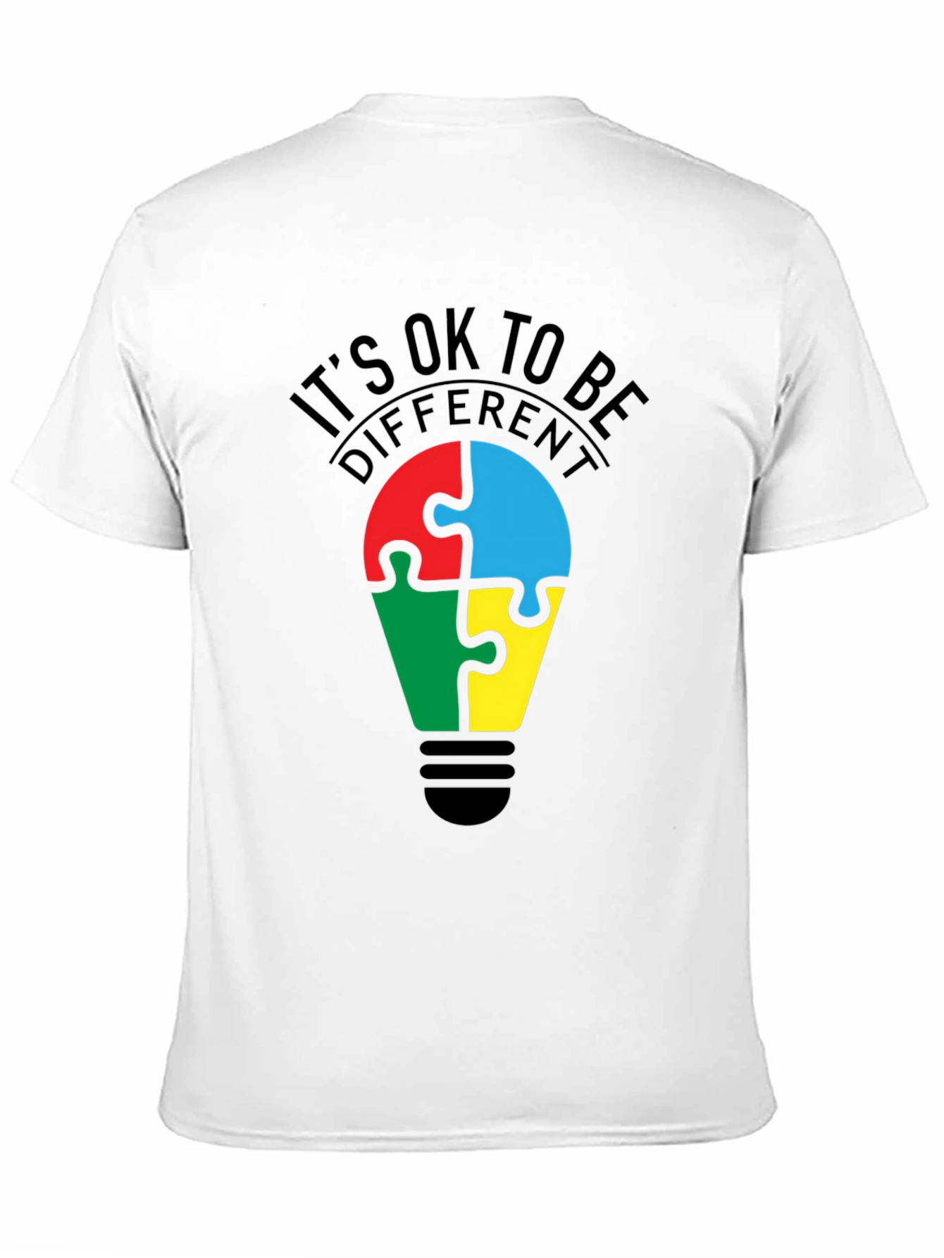 Black It's Ok to Be Different T-Shirt view 11