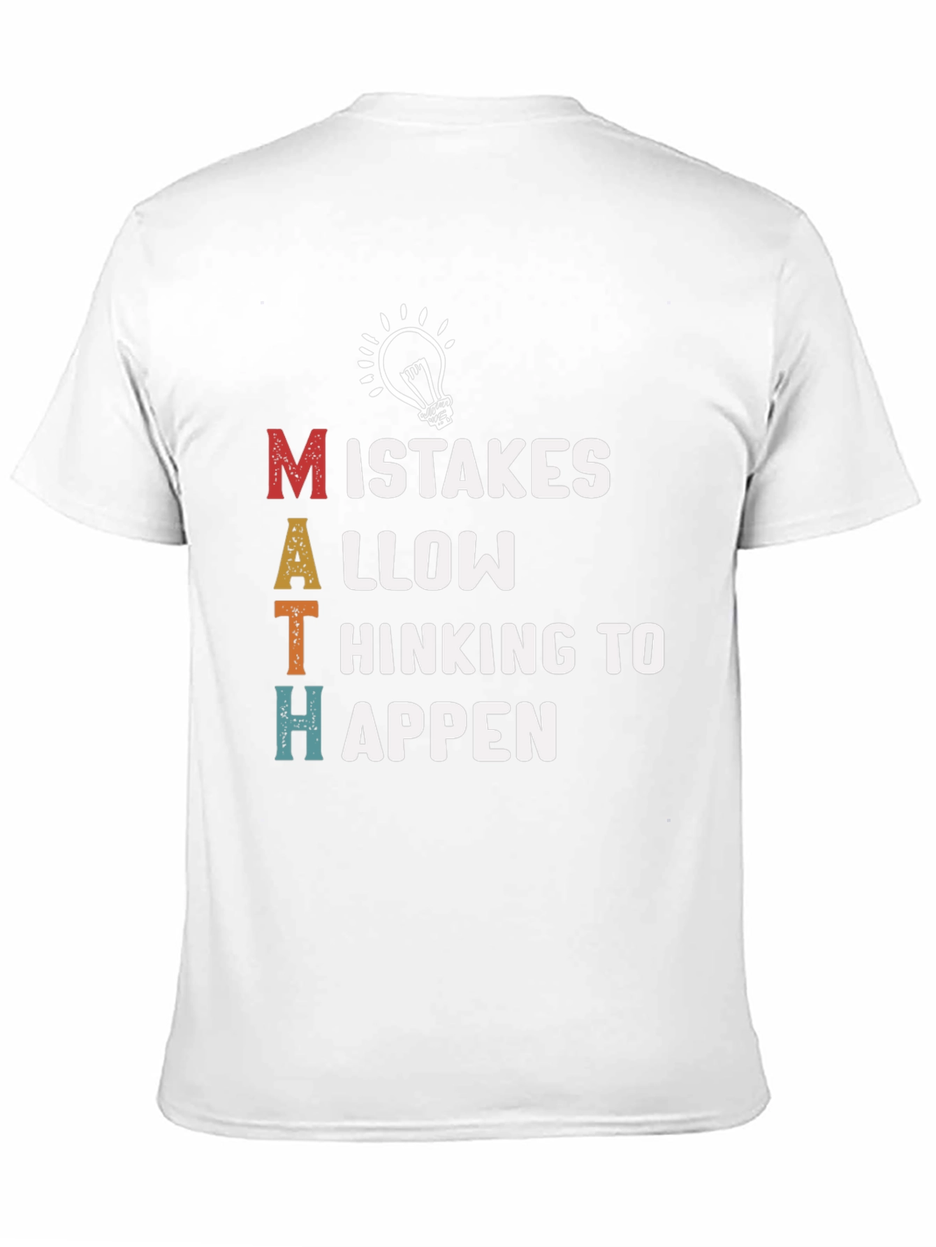 Black Math Mistakes T-Shirt - Thinking to Happen Tee view 11