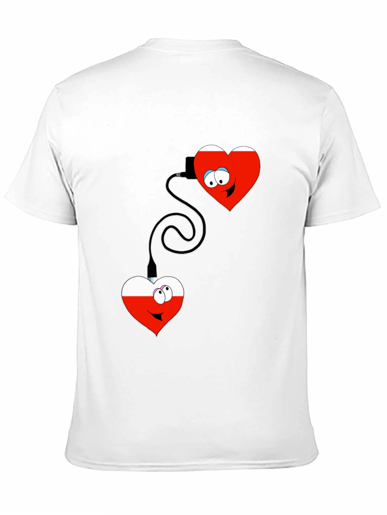 Black Connected Hearts Graphic T-Shirt view 11