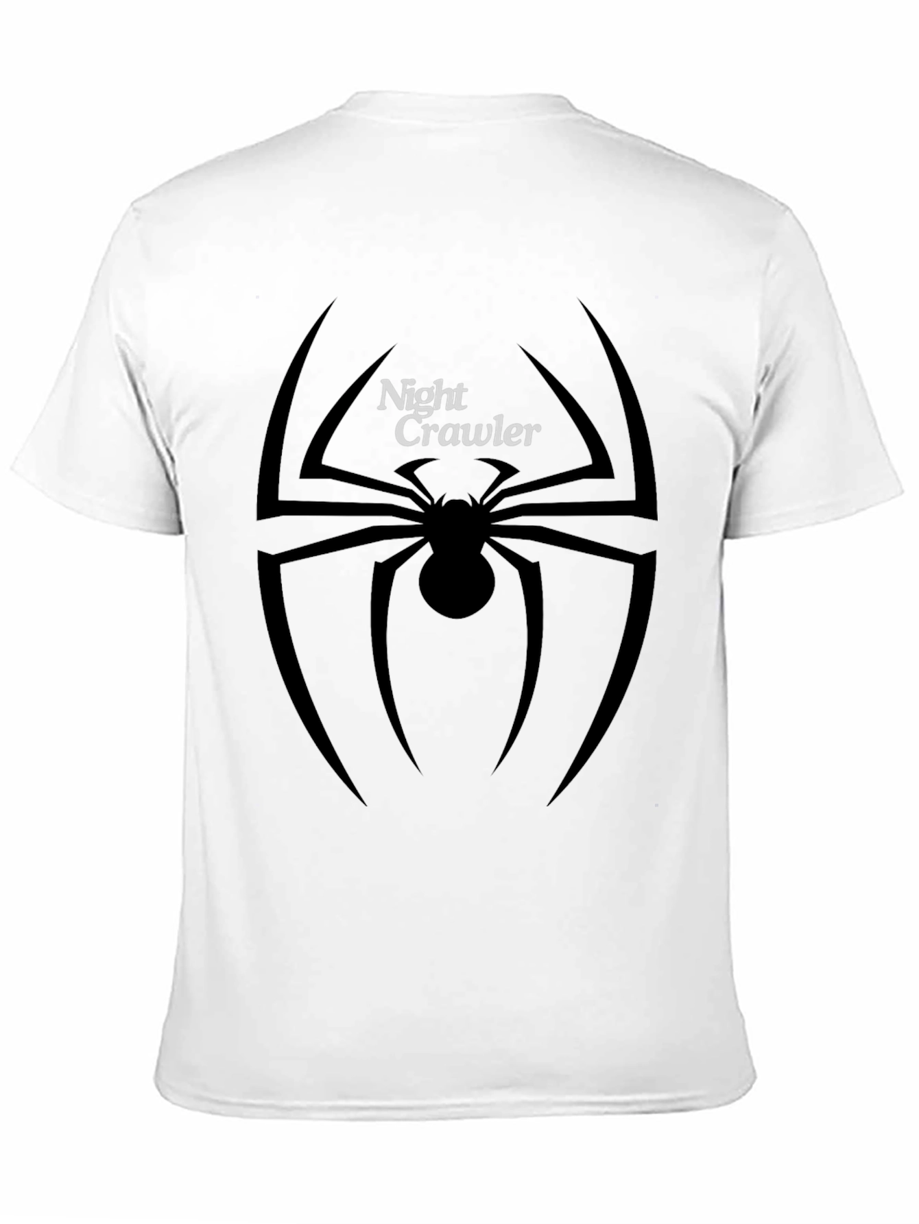 Black Night Crawler Spider Graphic Tee - Black view 11