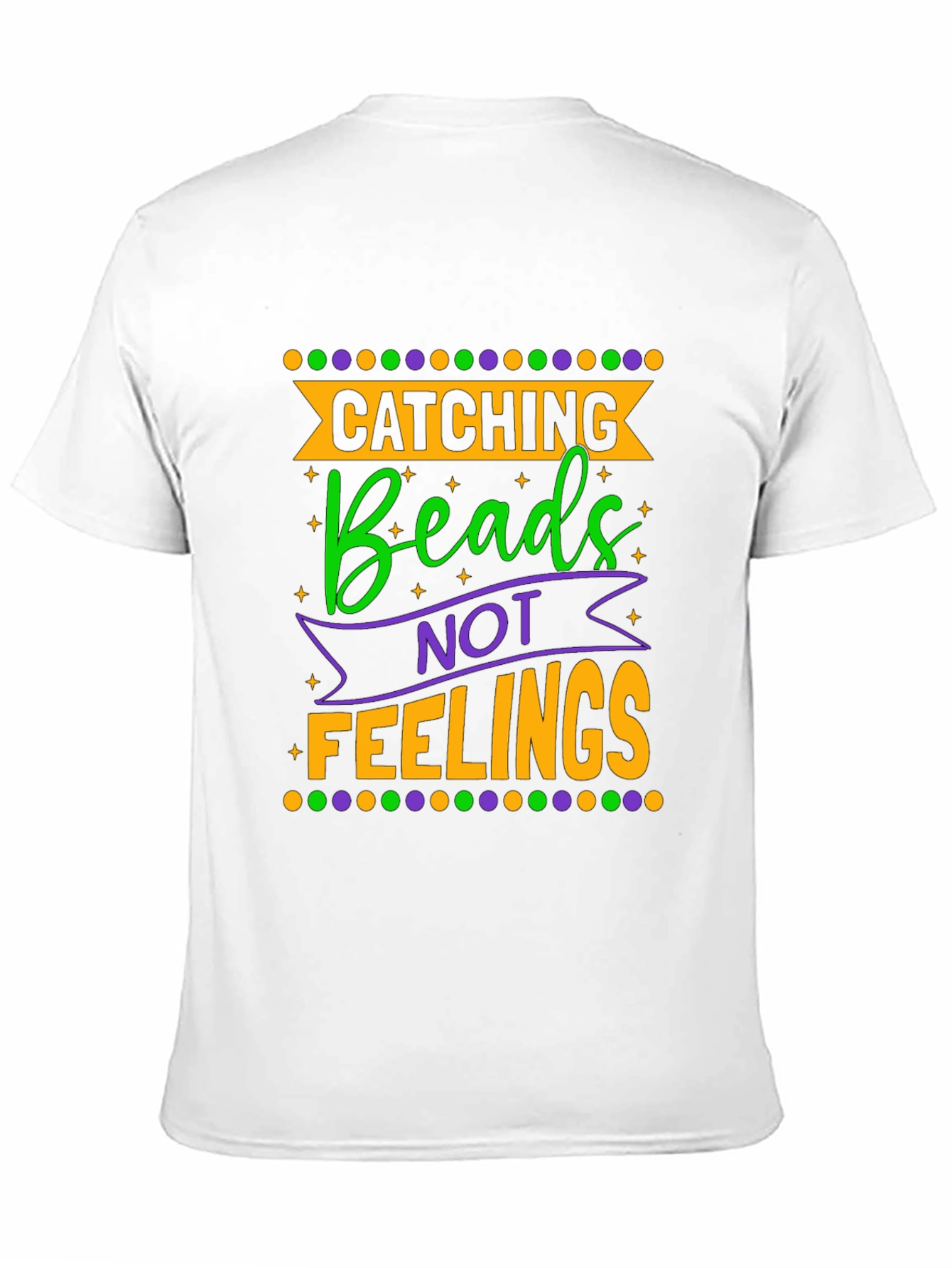 Black Catching Beads Not Feelings Graphic Tee view 11