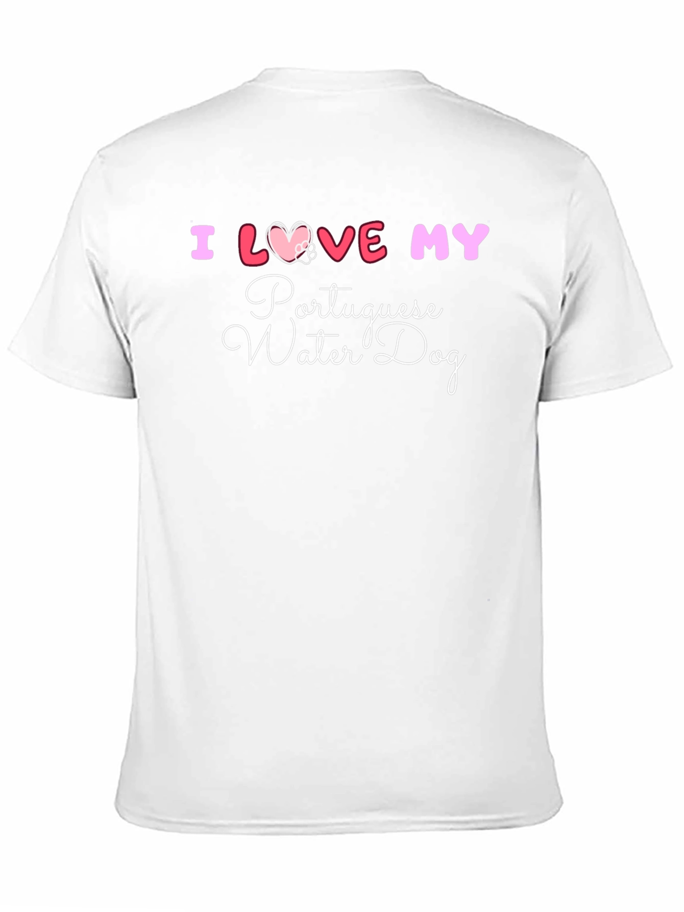 Black I Love My Portuguese Water Dog T-Shirt view 11