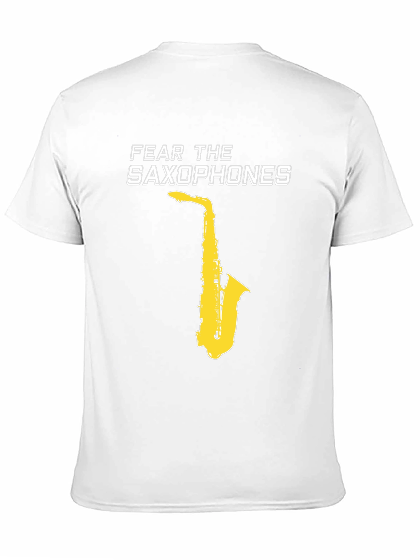 Black Fear the Saxophones Graphic Tee view 11