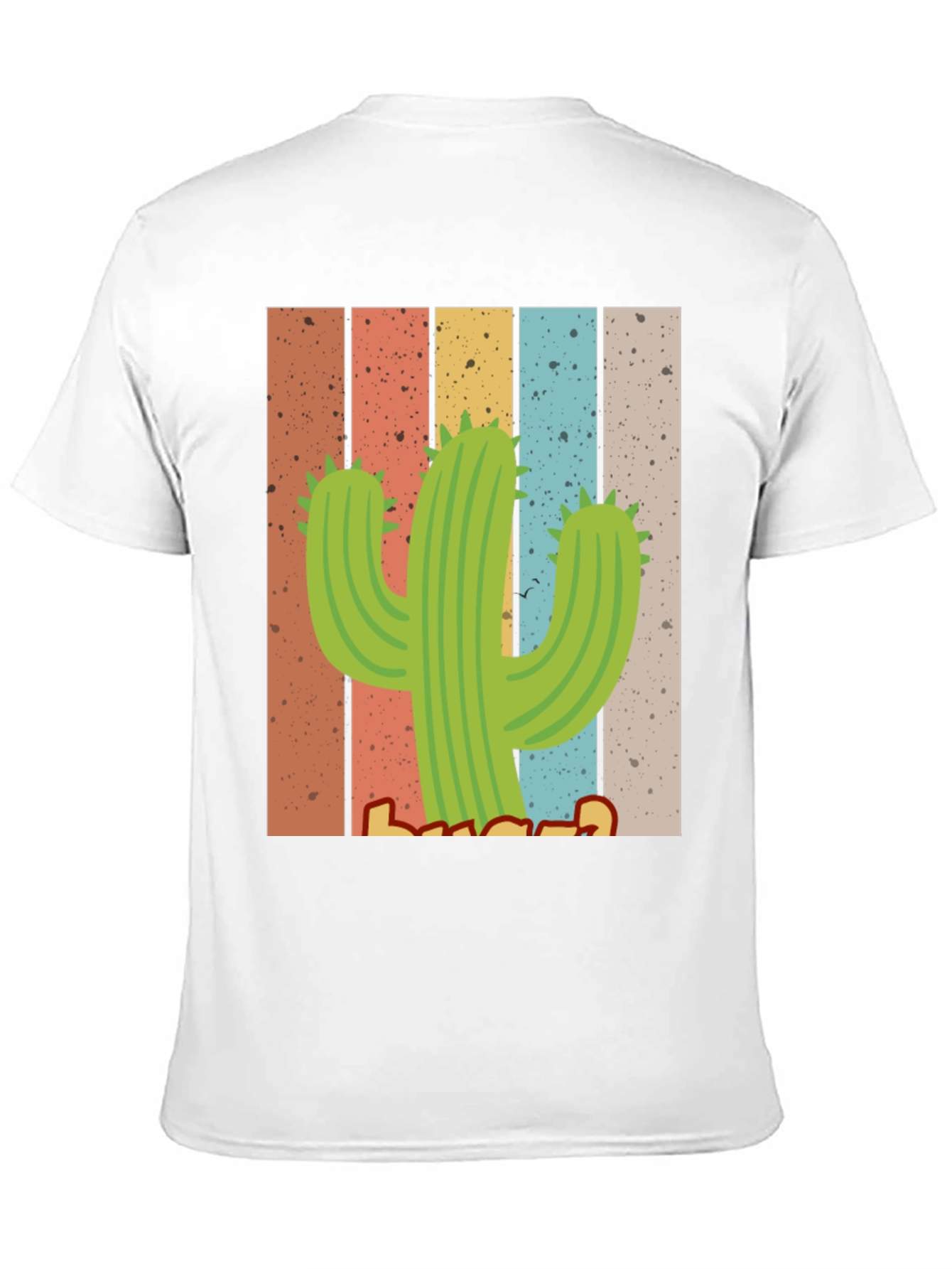 Black Retro Cactus T-Shirt - Desert Vibes view 11