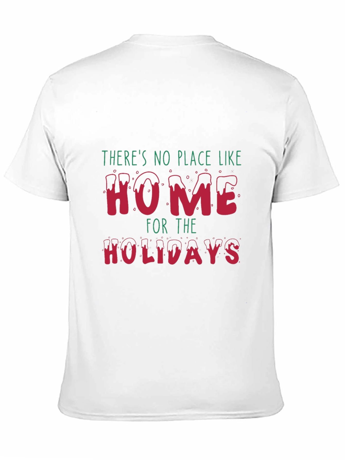Black Festive Home for the Holidays Graphic Tee view 11