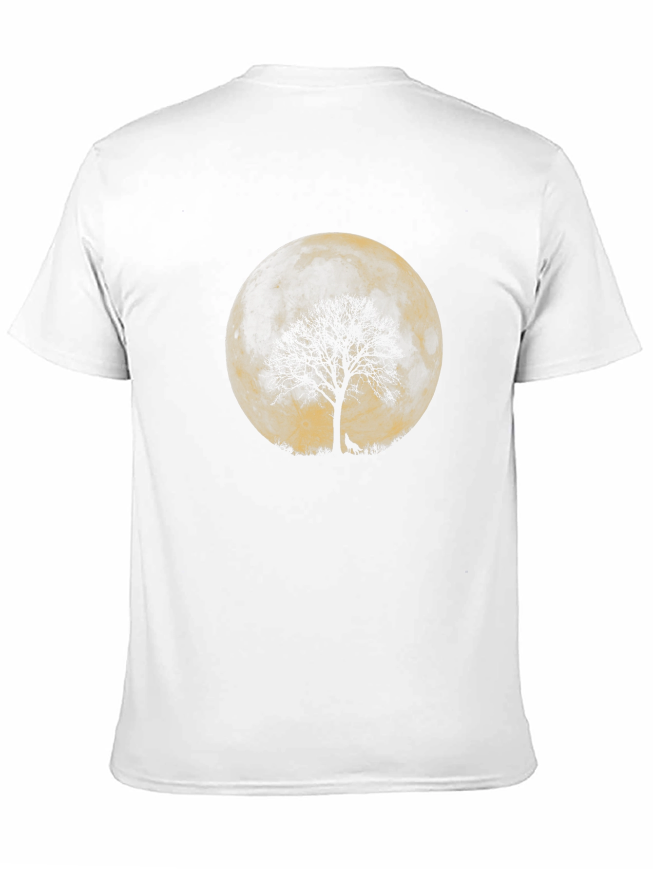 Black Wolf Moon Tree Graphic Tee - Black view 11