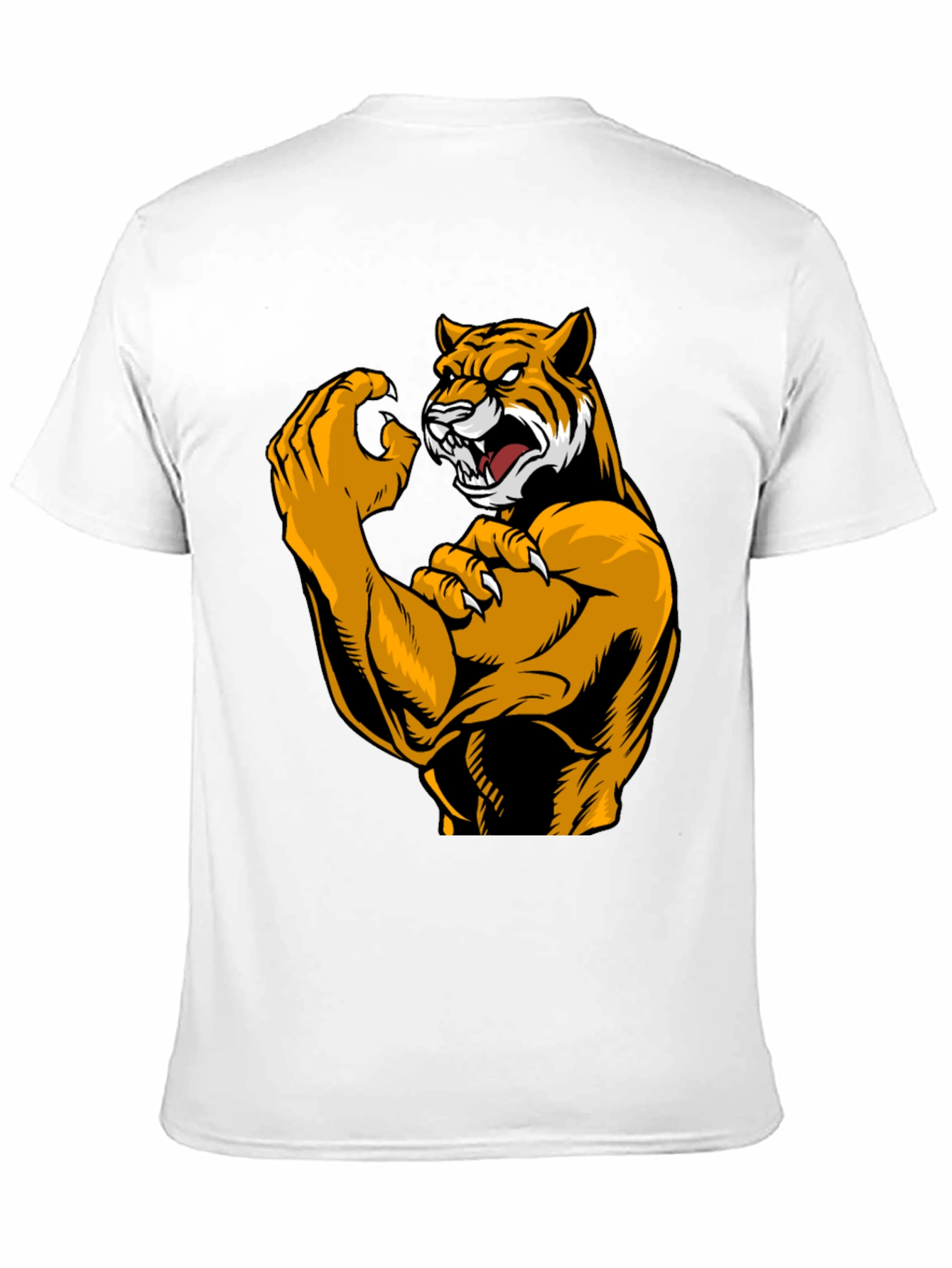 Black Tiger Muscle Black T-Shirt view 11