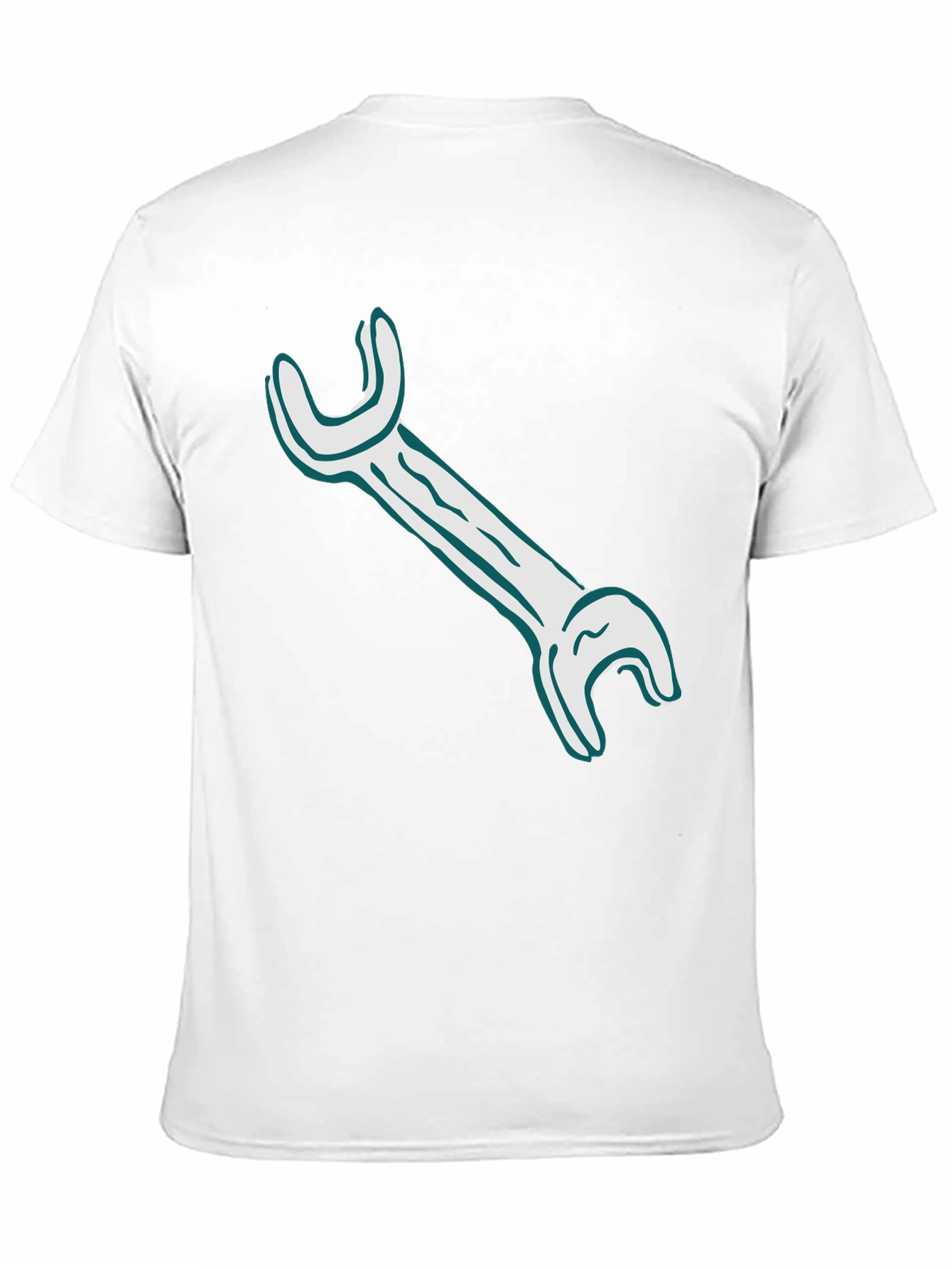 Black Wrench Graphic Tee - Black Crew Neck T-Shirt view 11