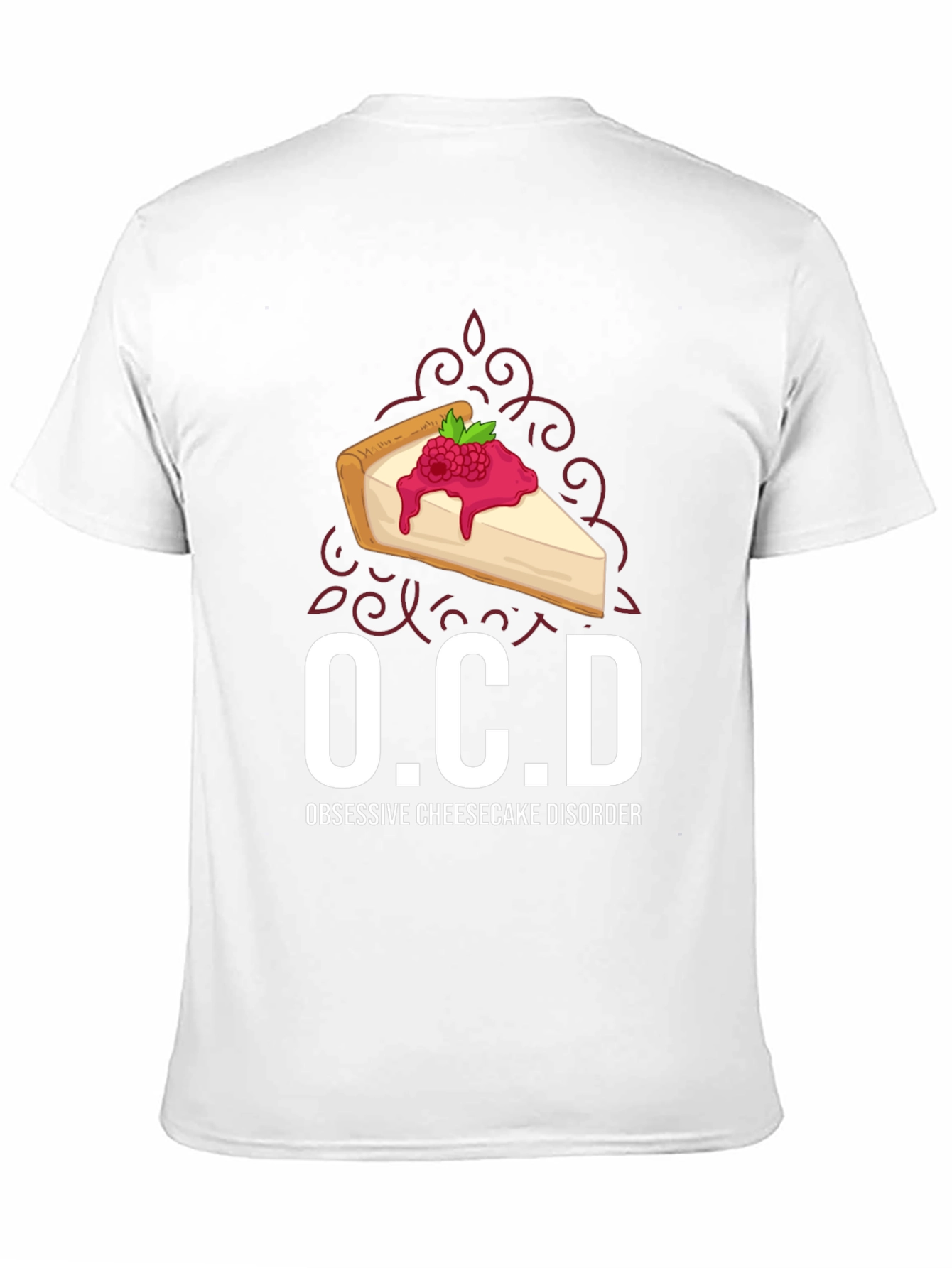 Black OCD Obsessive Cheesecake Disorder Graphic Tee view 11