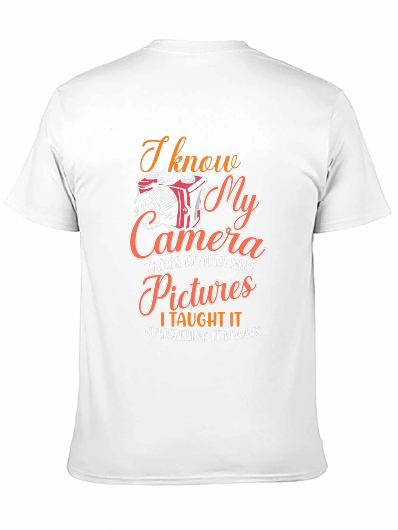 Black Photographer Graphic T-Shirt - I Know My Camera view 11