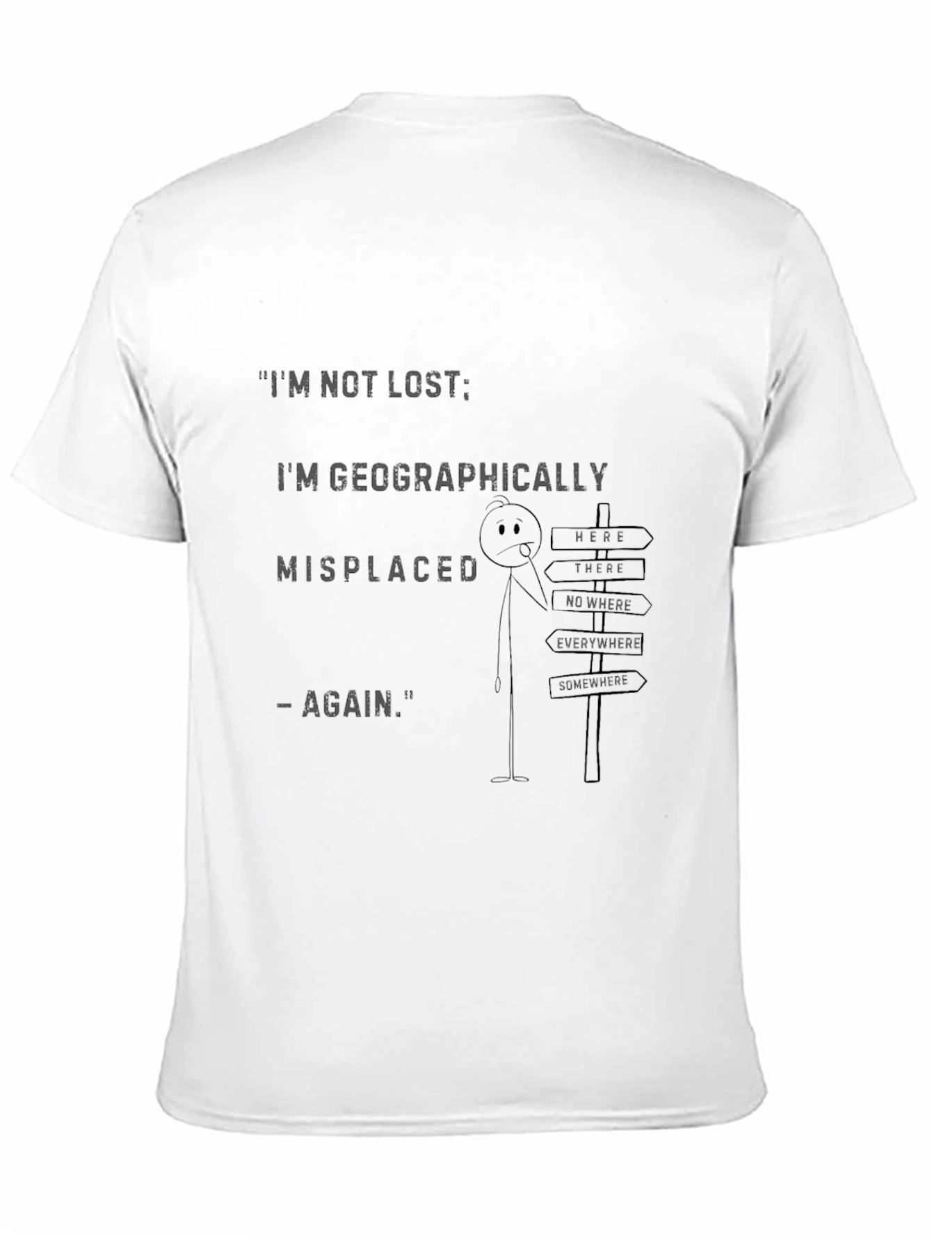 Black Geographically Misplaced Graphic Tee view 11