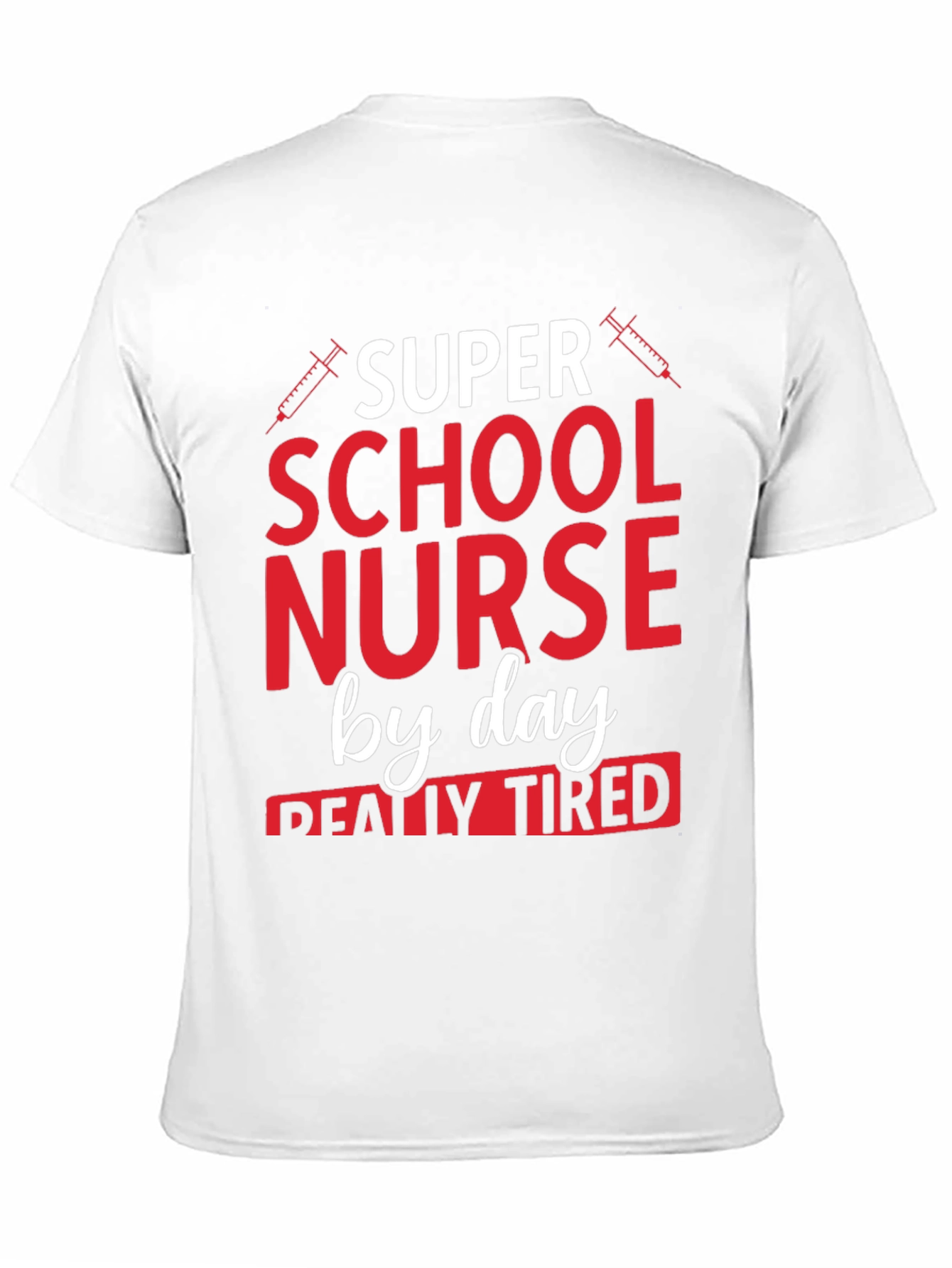 Black Super School Nurse By Day T-Shirt view 11