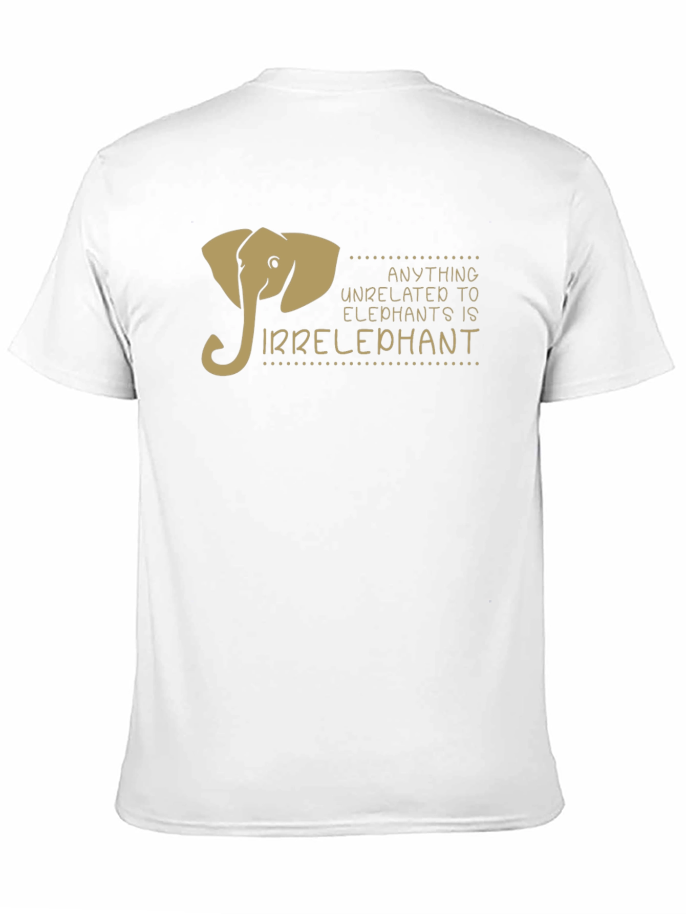 Black Irrelephant Graphic T-Shirt - Funny Elephant Design view 11